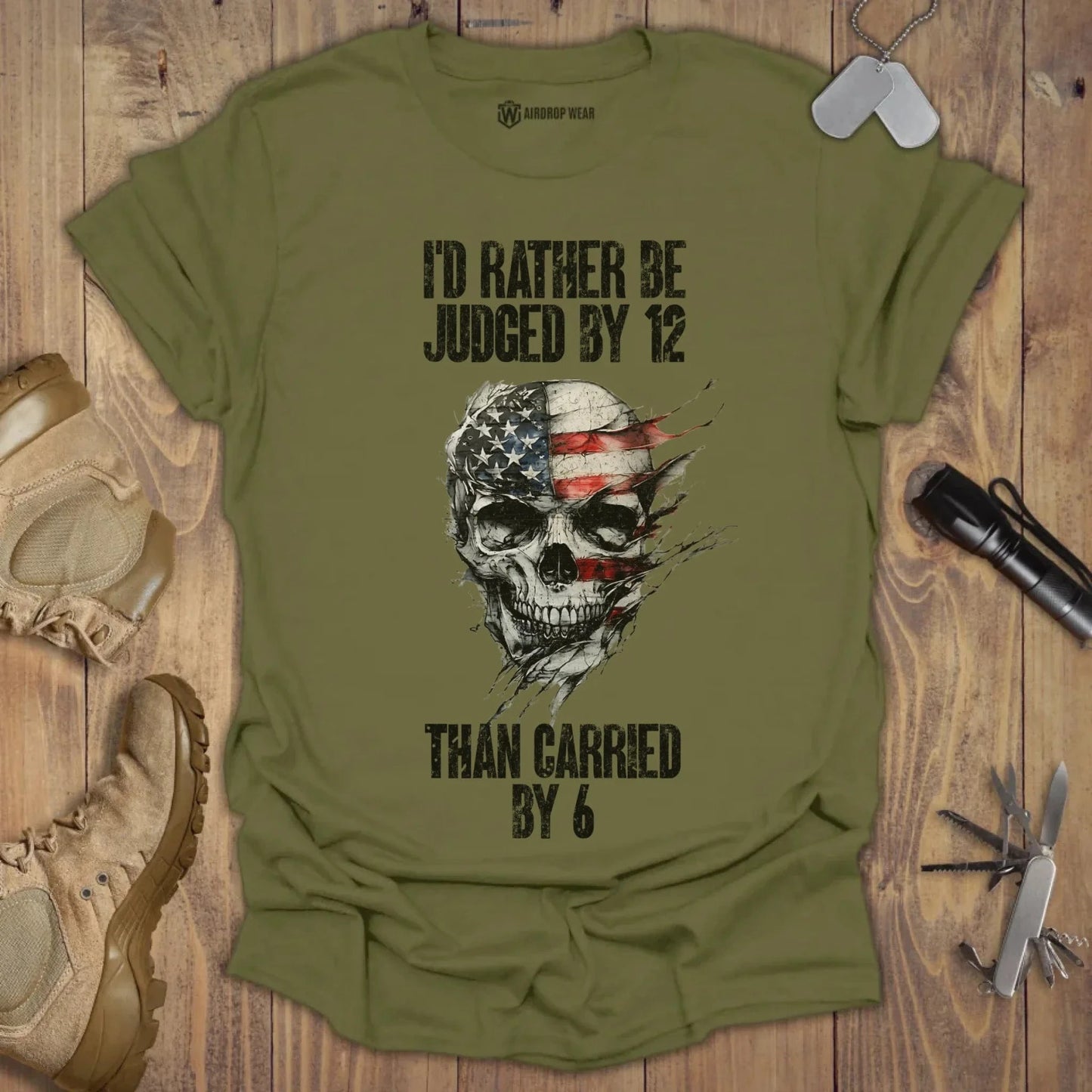 Judged By 12 T-shirt Military Green
