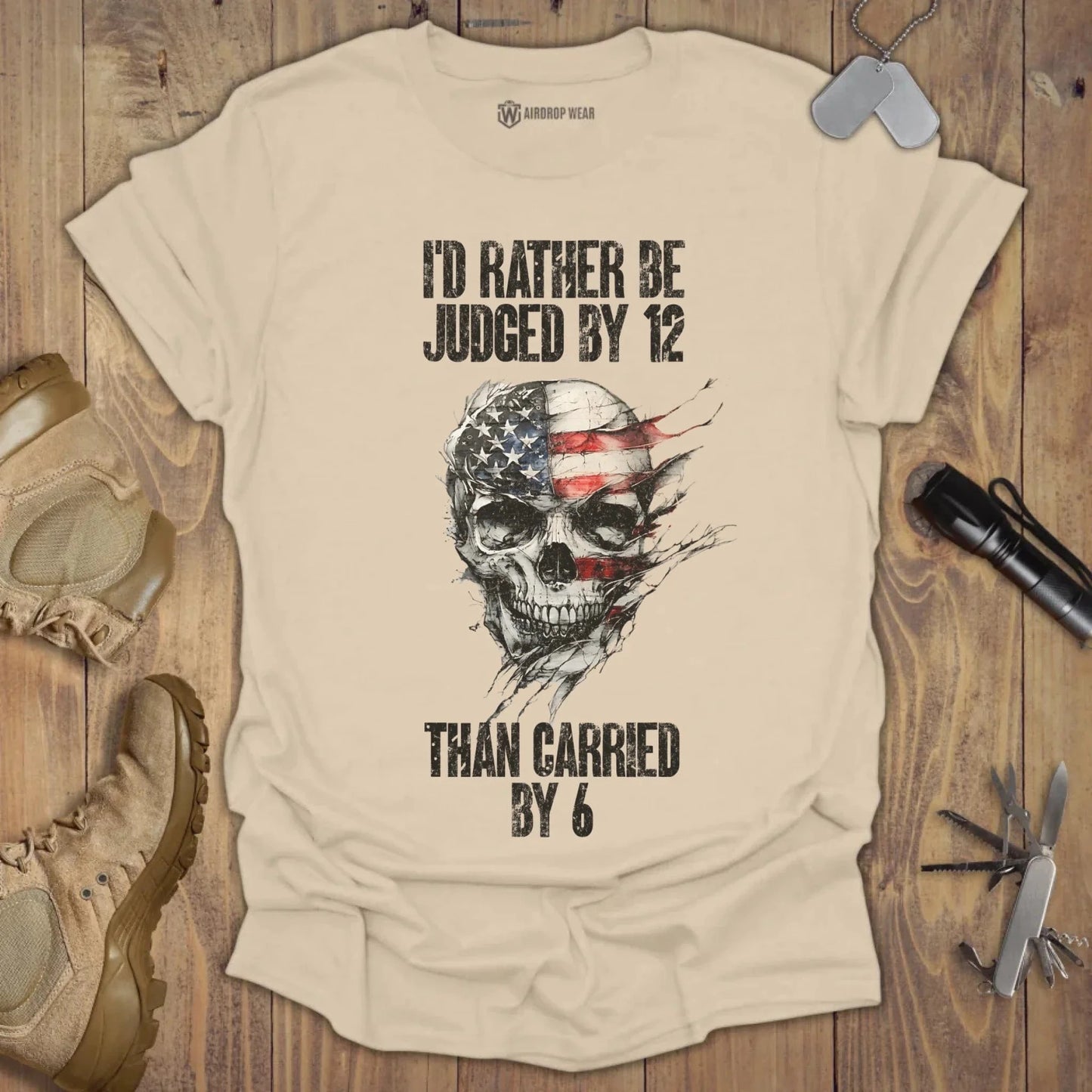 Judged By 12 T-shirt Sand