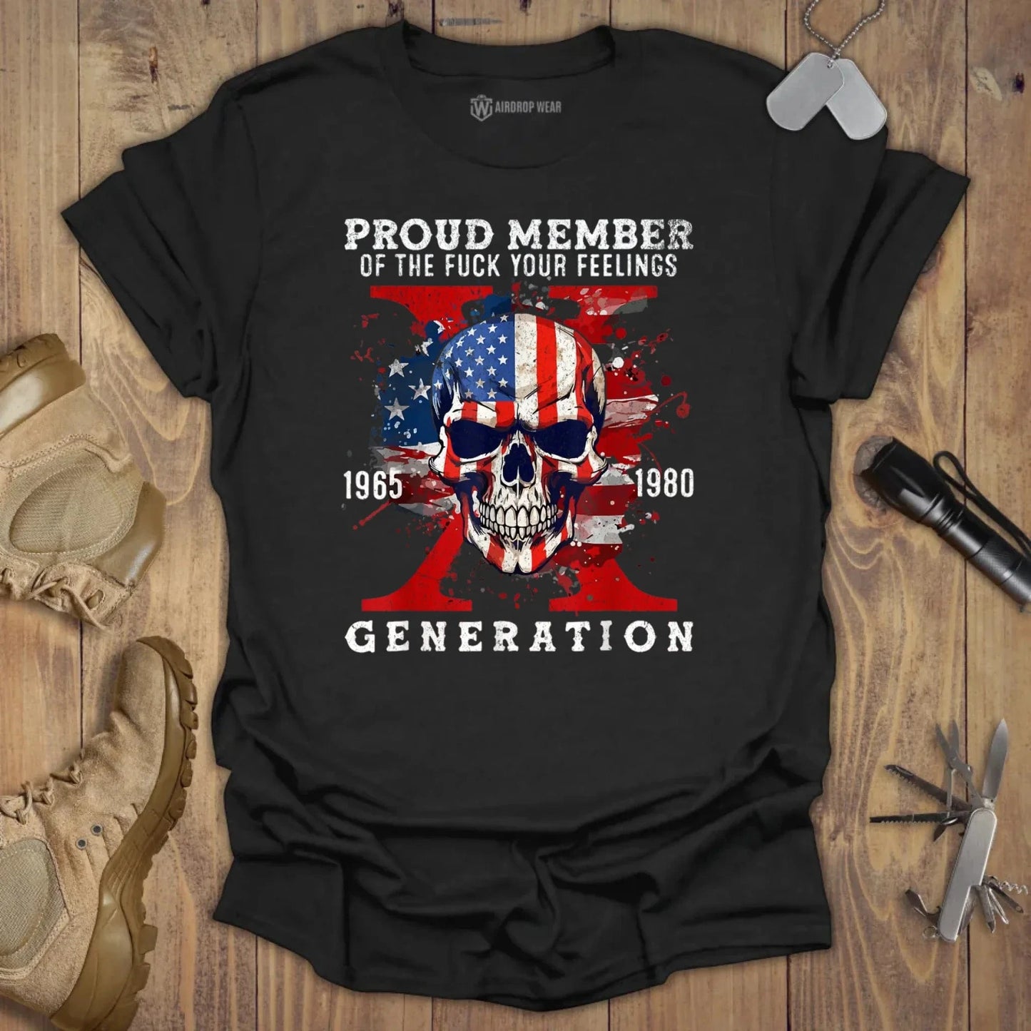 F* Your Feelings Generation T-shirt Chest Print Black