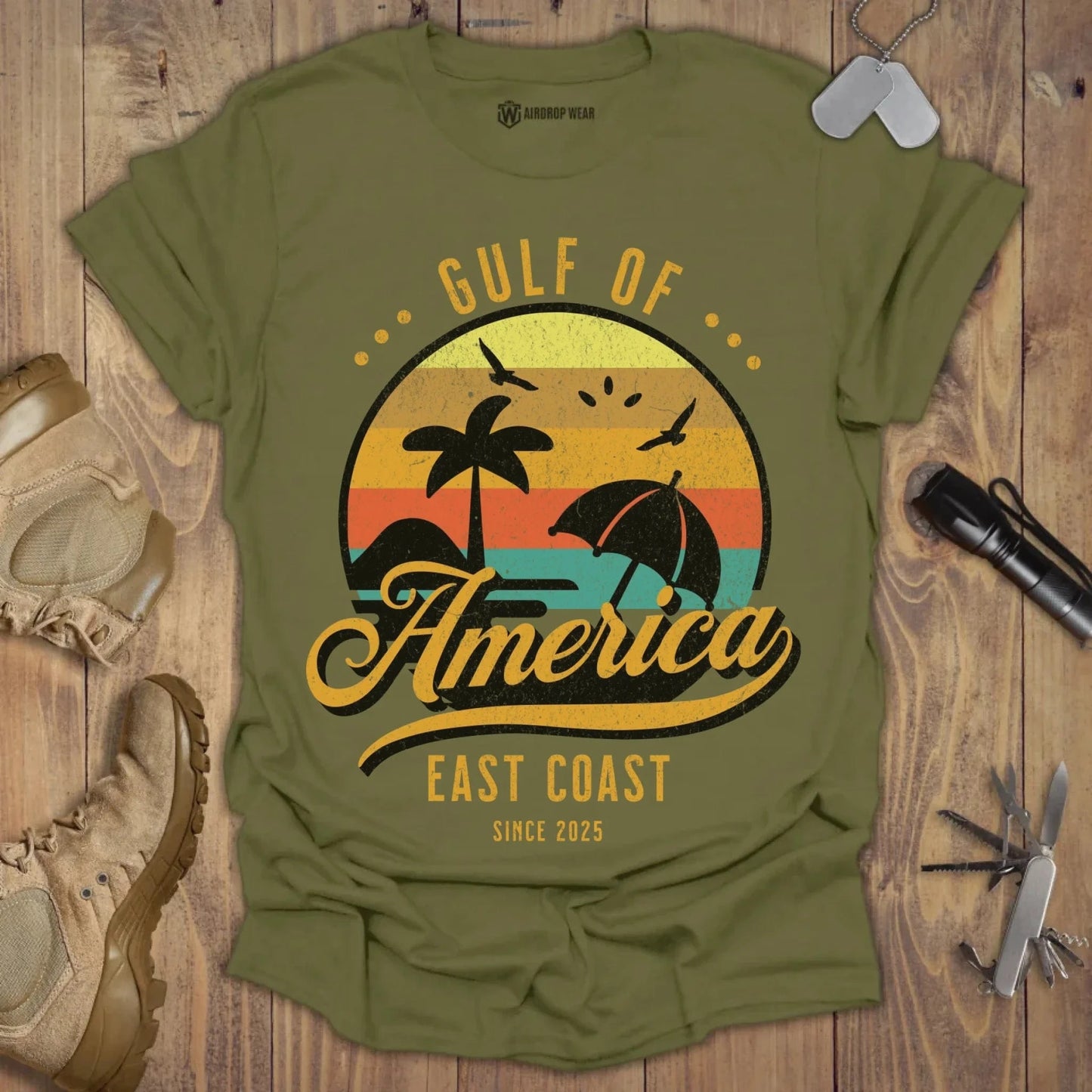 Gulf Of America T-shirt Military Green