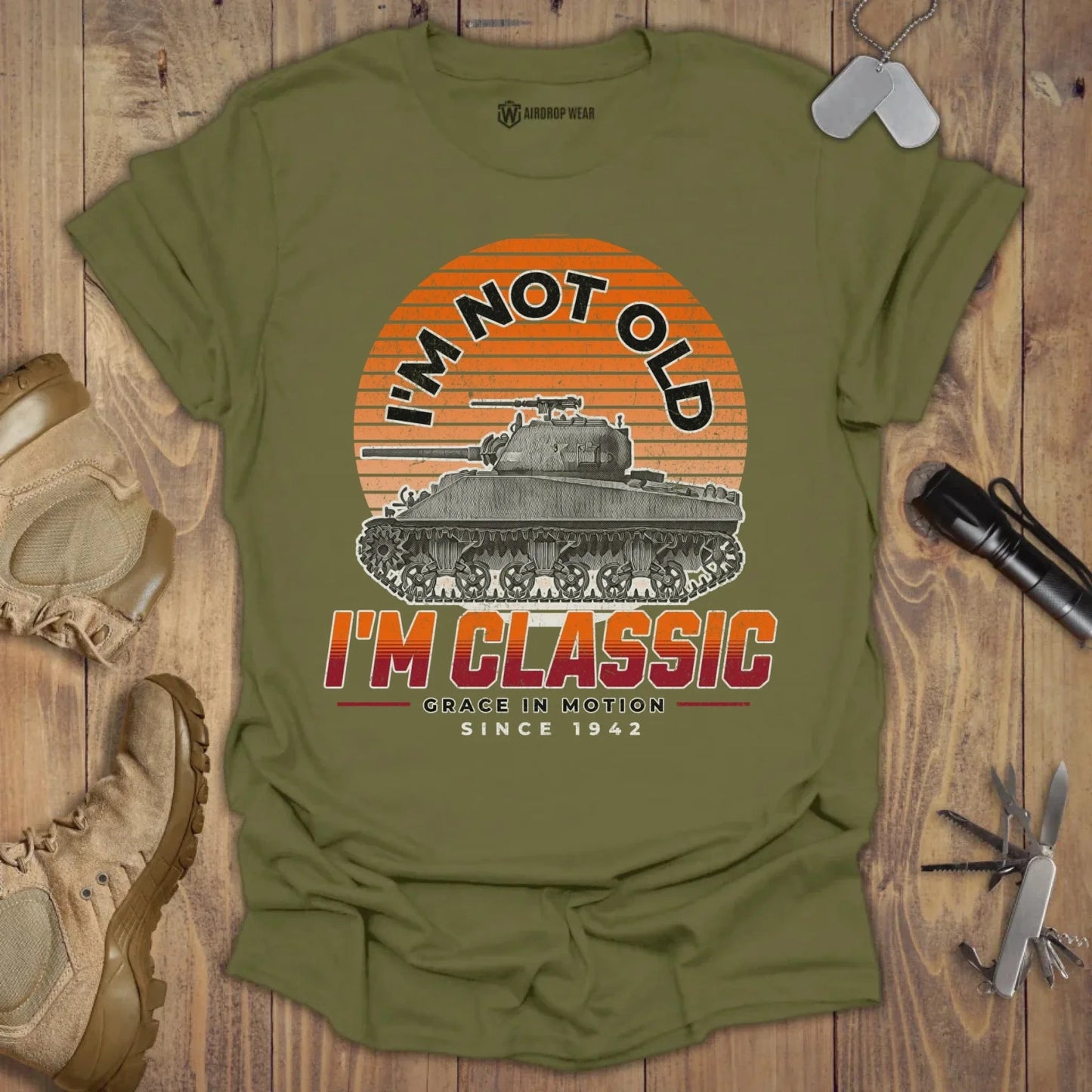 Grace In Motion T-shirt Military Green