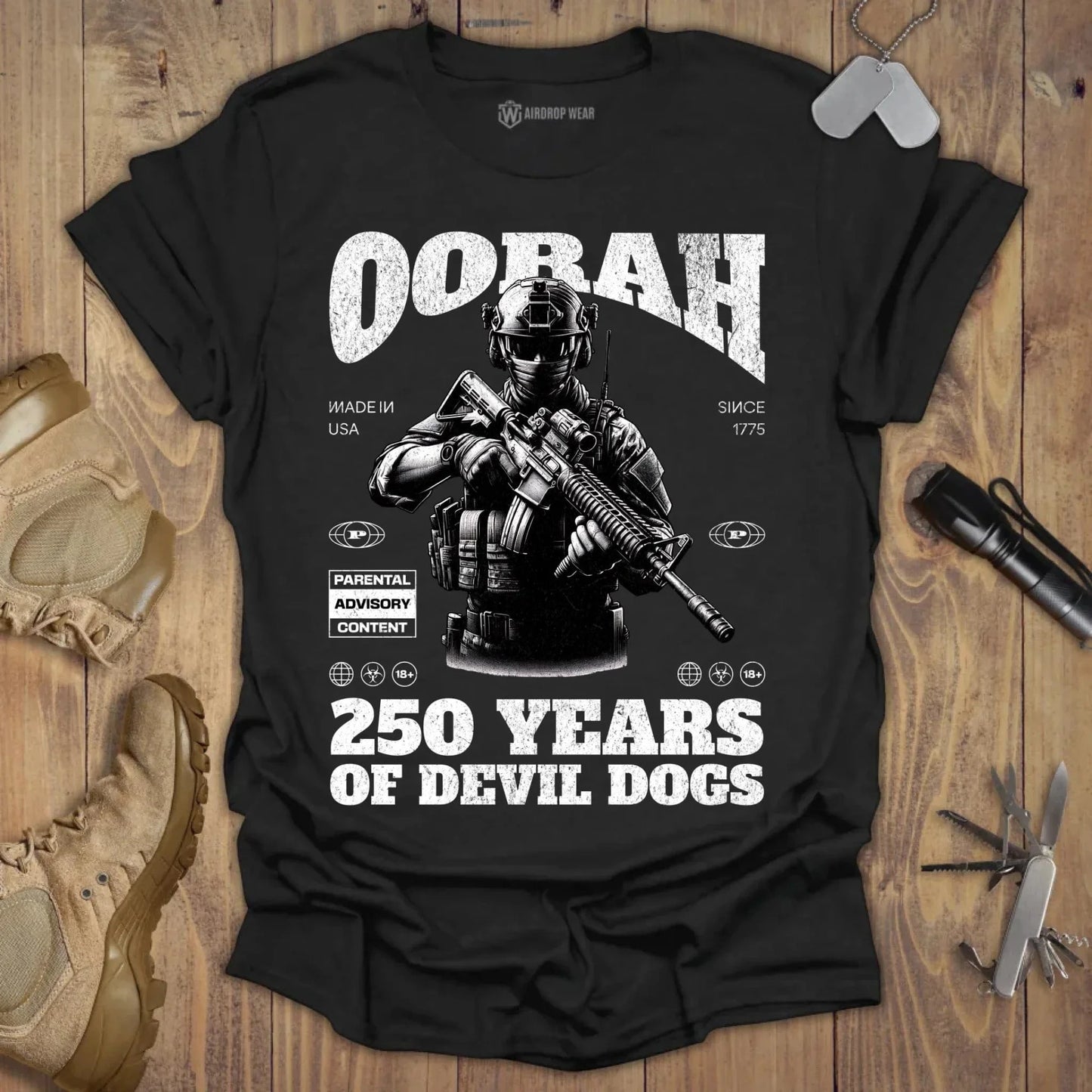 Oorah T-shirt Black