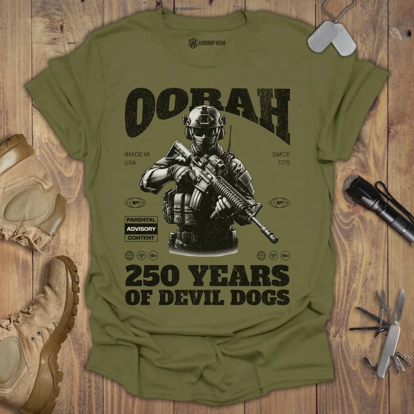 Oorah T-shirt Military Green