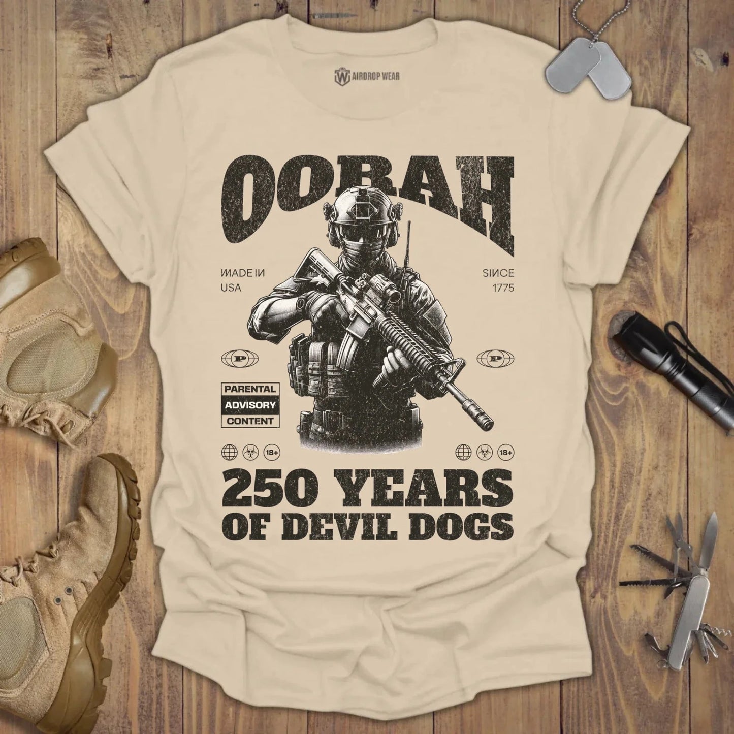 Oorah T-shirt Sand