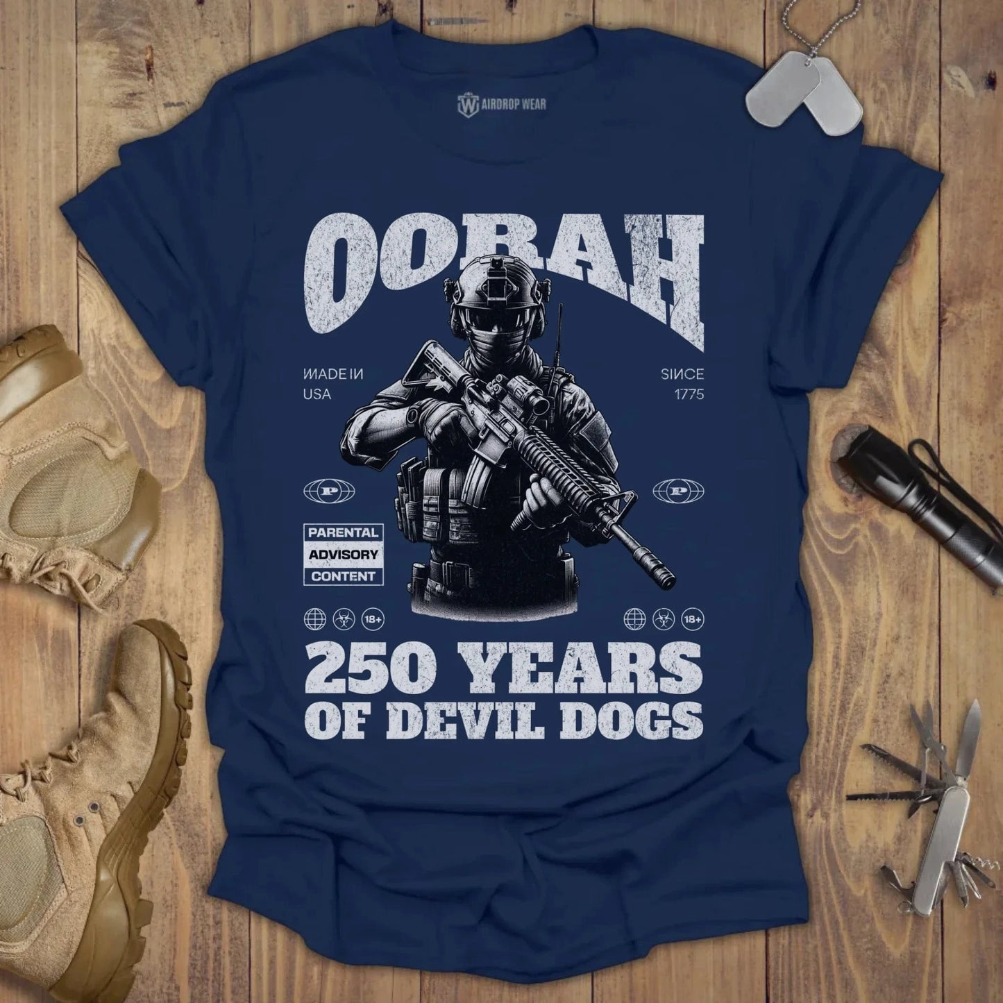 Oorah T-shirt Navy