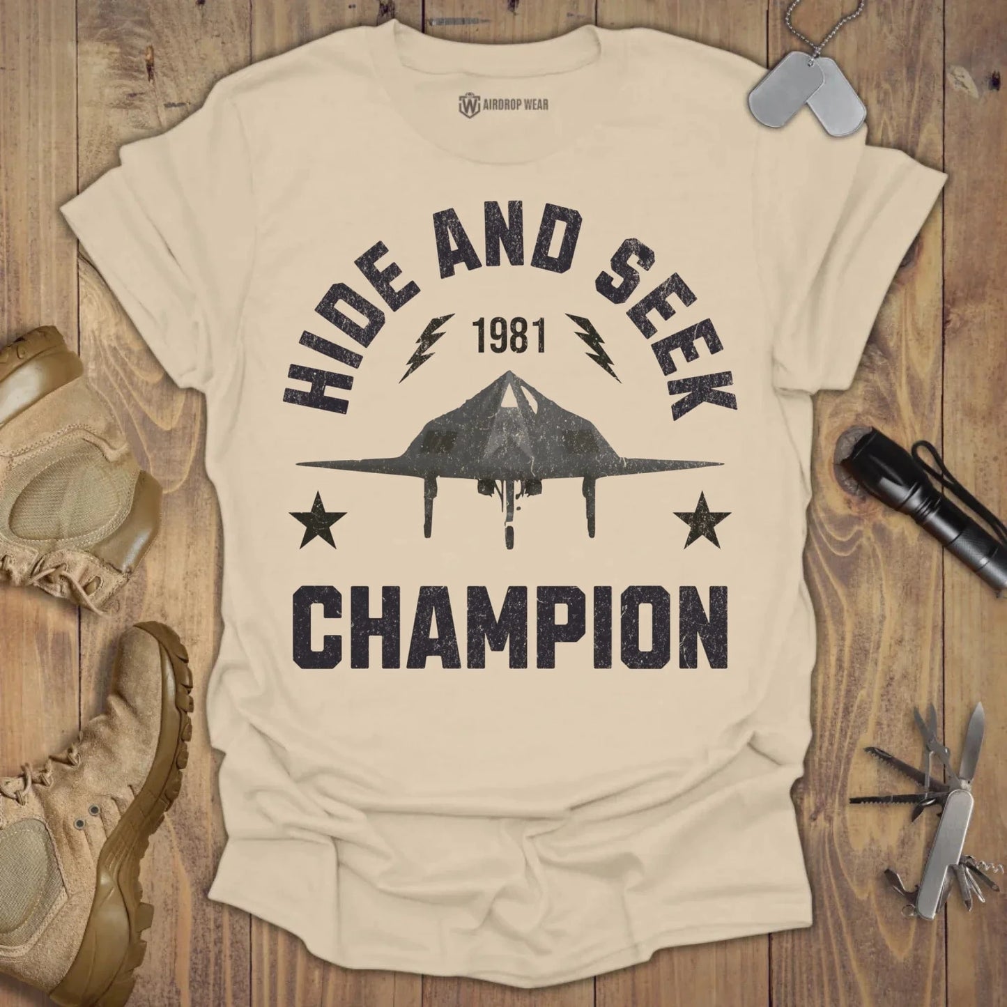 Hide And Seek T-shirt Sand