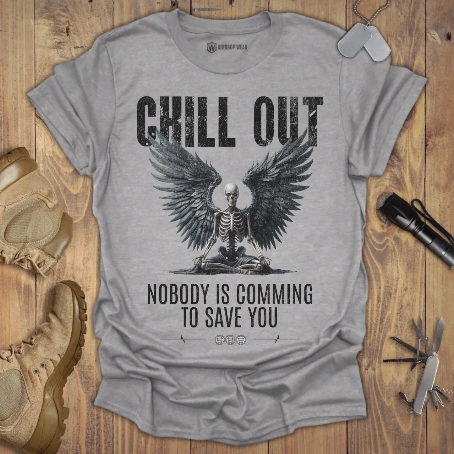 Chill Out T-shirt Sport Grey