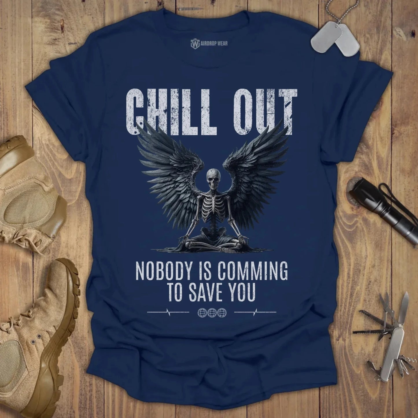 Chill Out T-shirt Navy