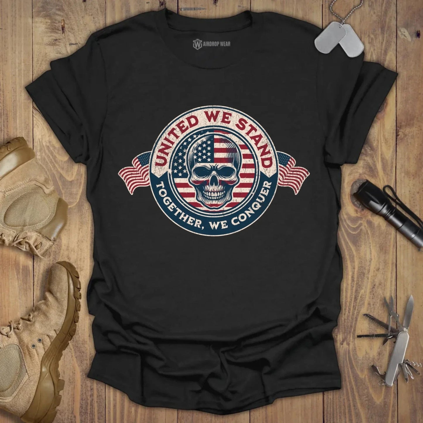 Together We Conquer T-shirt Black