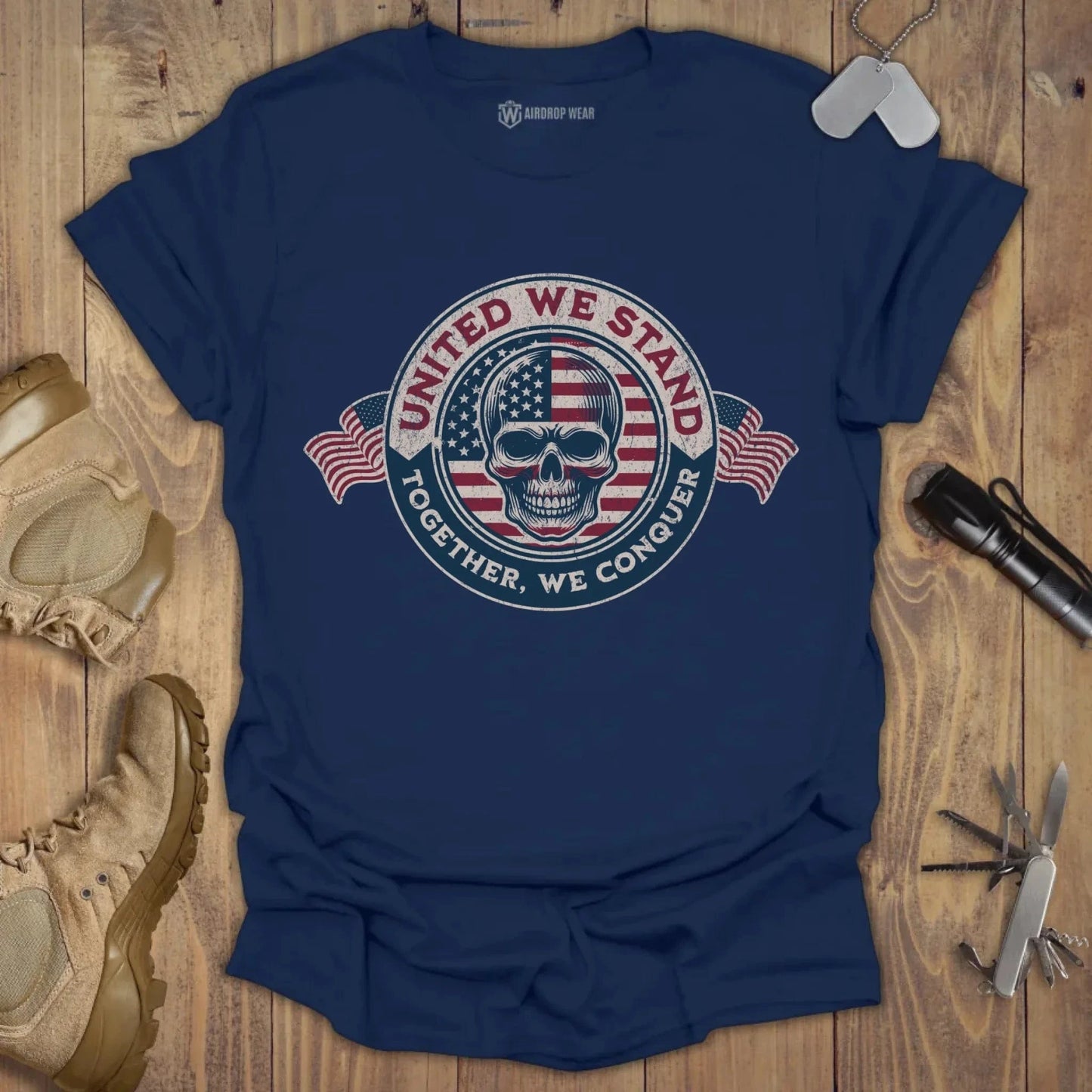 Together We Conquer T-shirt Navy