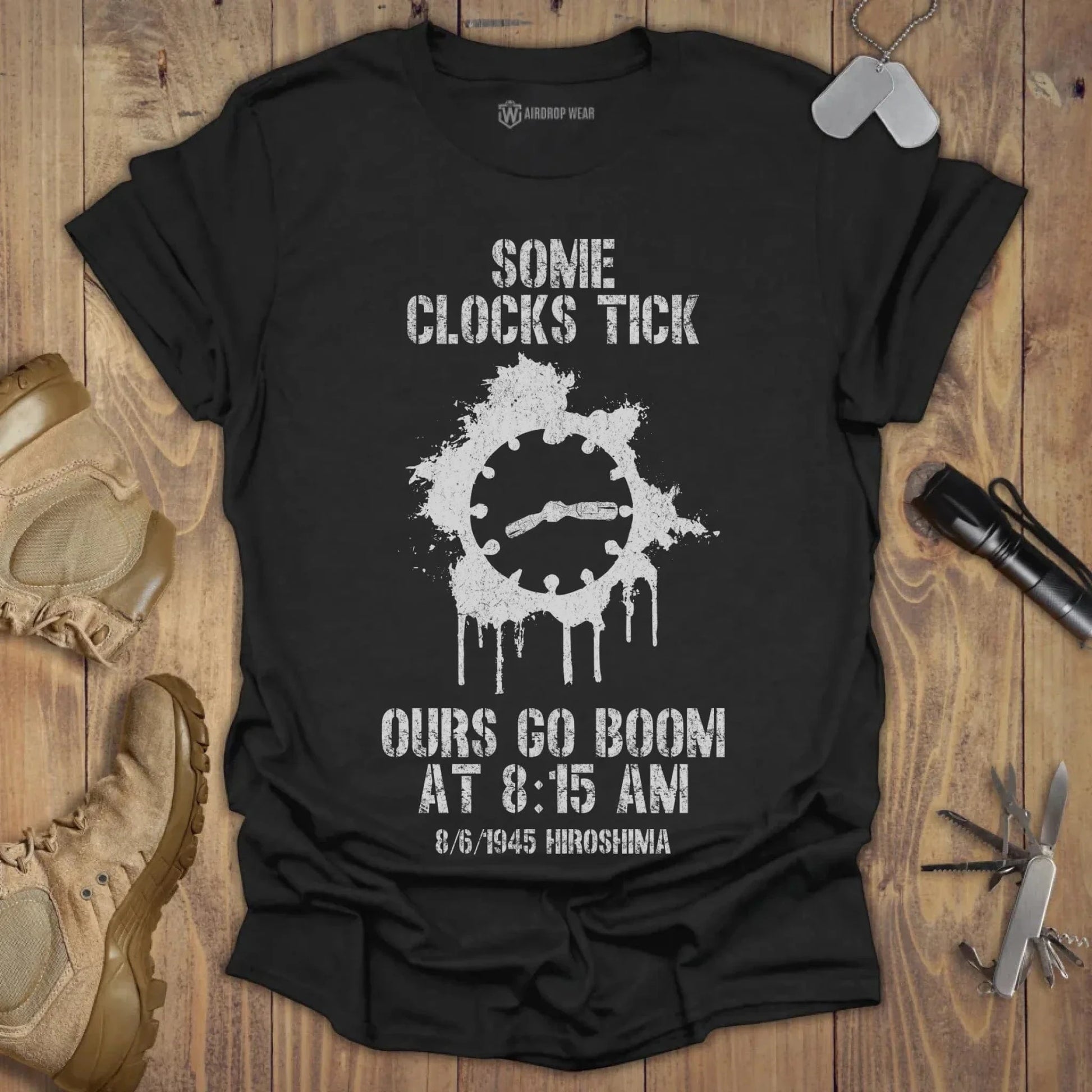 Some Clocks Tick T-shirt Black