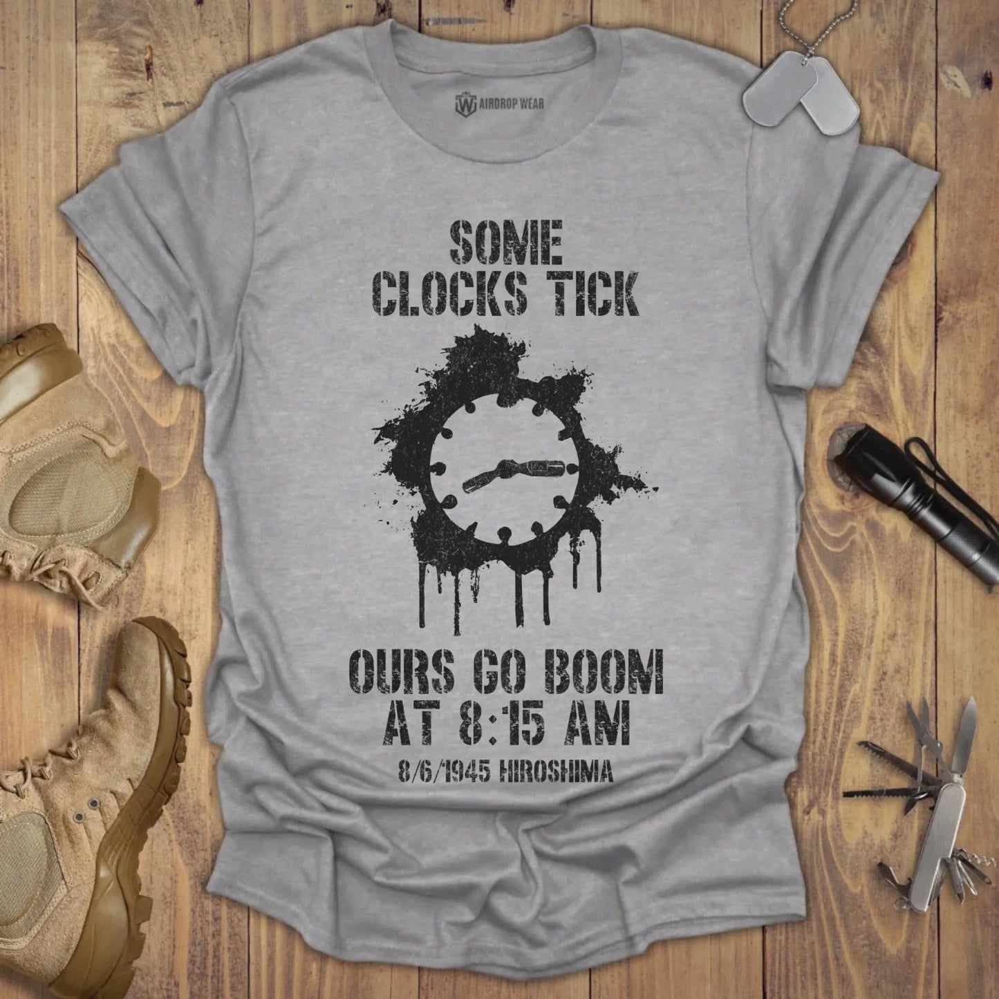 Some Clocks Tick T-shirt Sport Grey