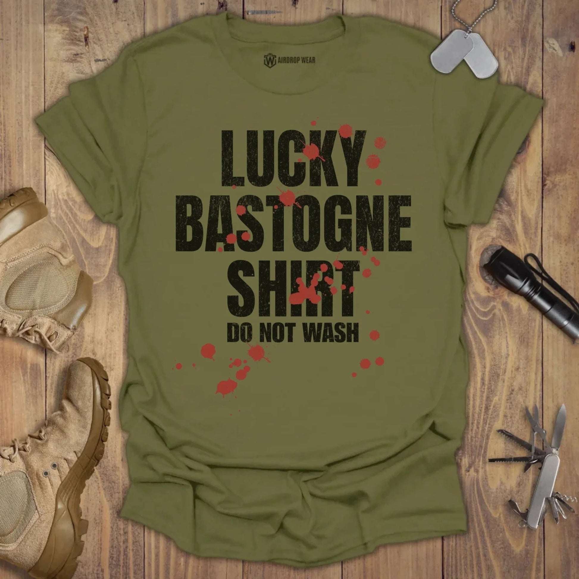 Lucky Bastogne T-shirt Military Green