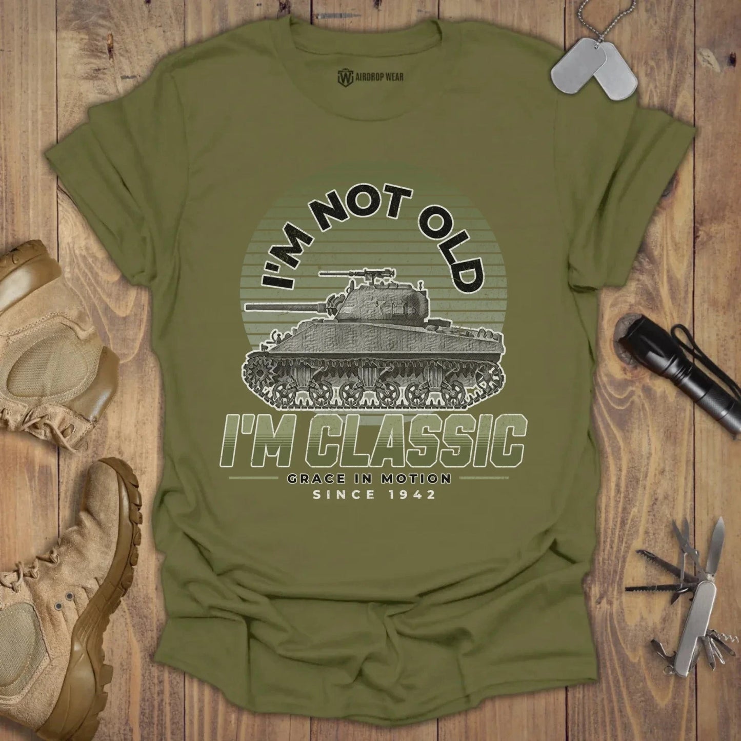 Grace In Motion T-shirt Military Green