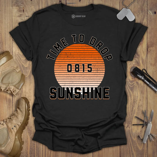 Time To Drop Sunshine T-shirt Black