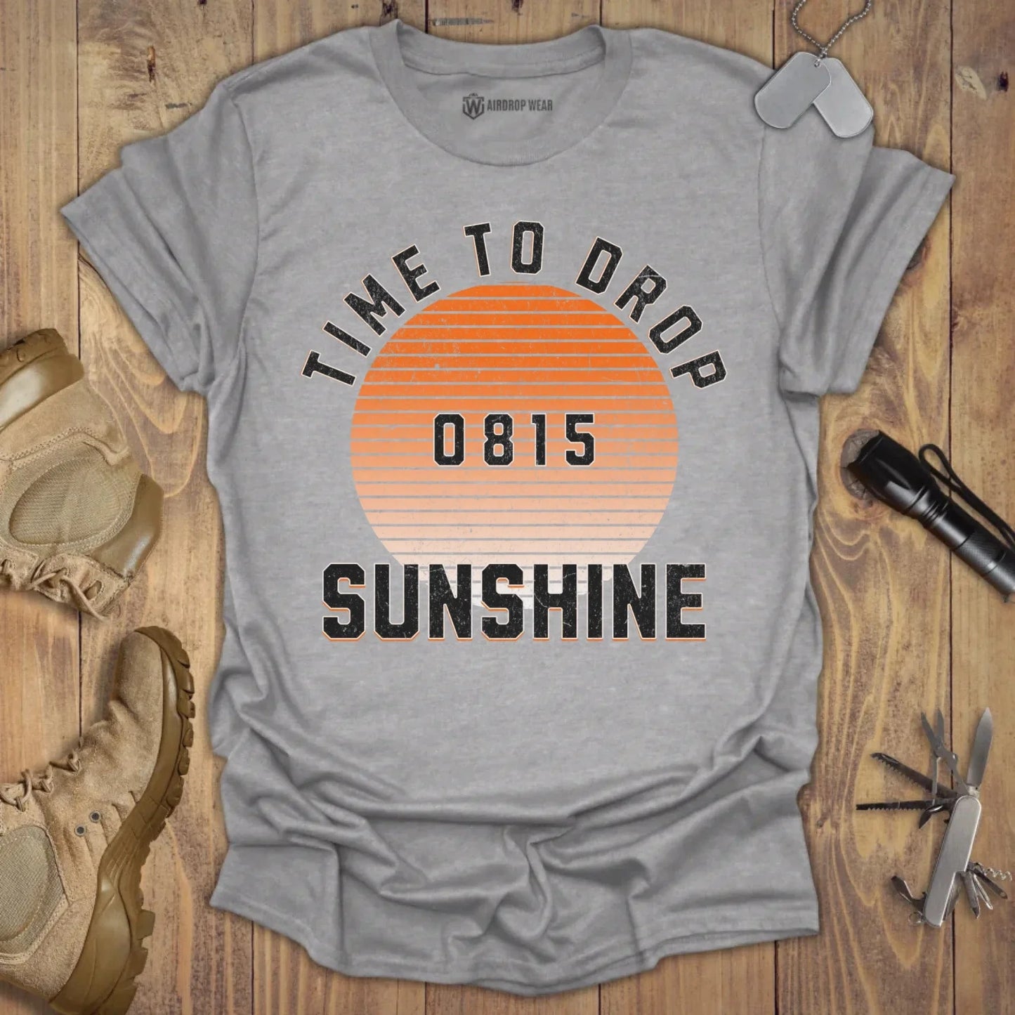 Time To Drop Sunshine T-shirt Sport Grey