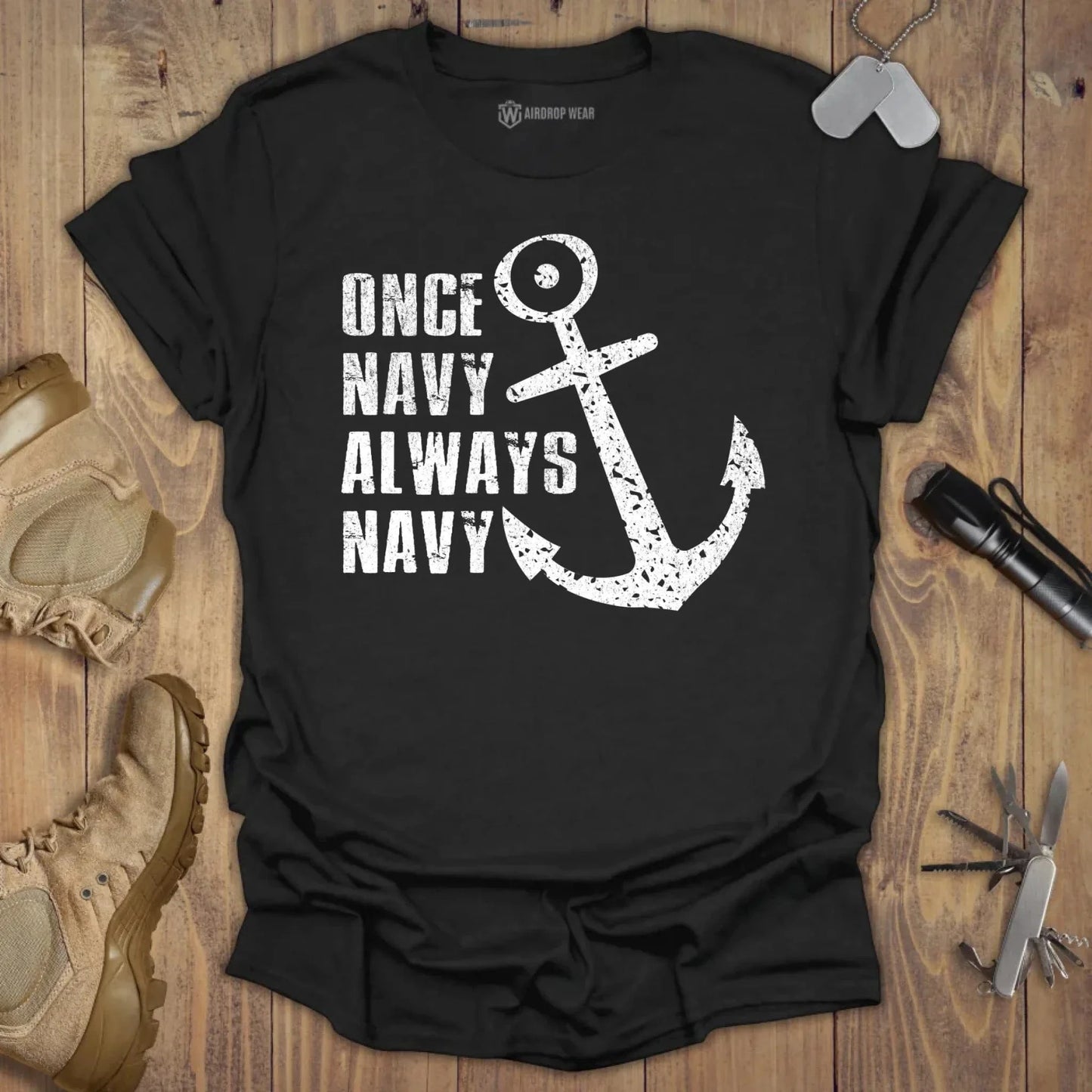 Always Navy T-shirt Black