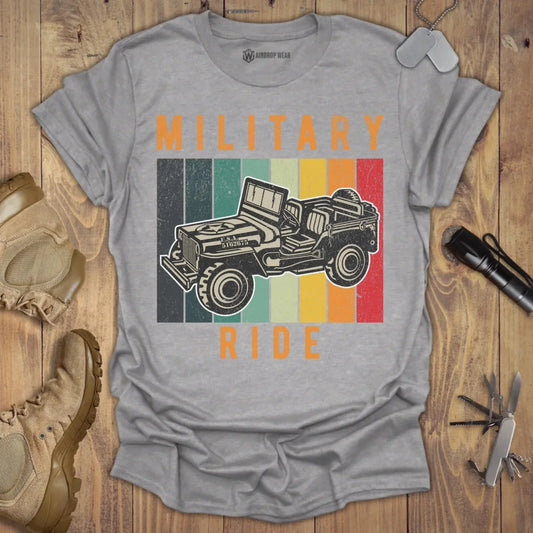Military Ride T-shirt Sport Grey