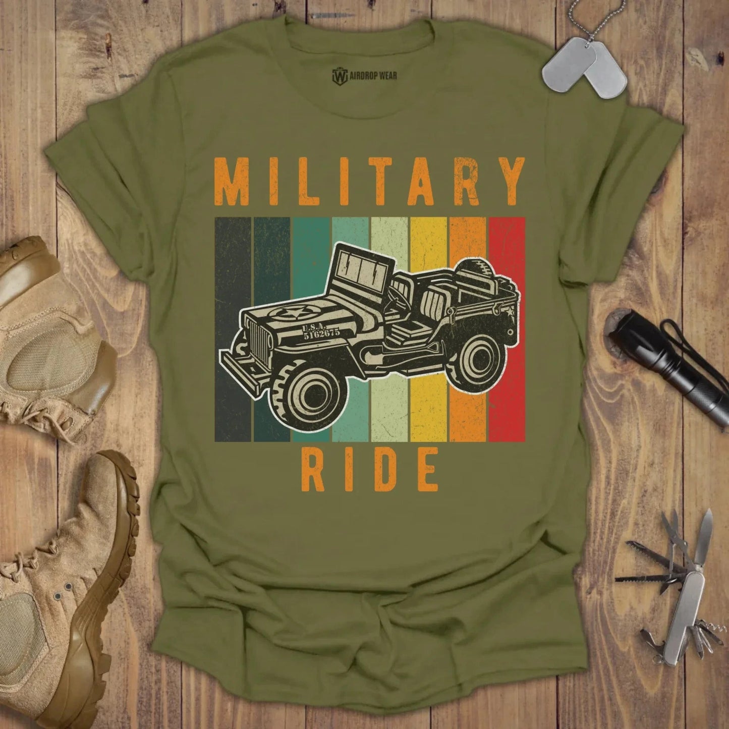 Military Ride T-shirt Military Green