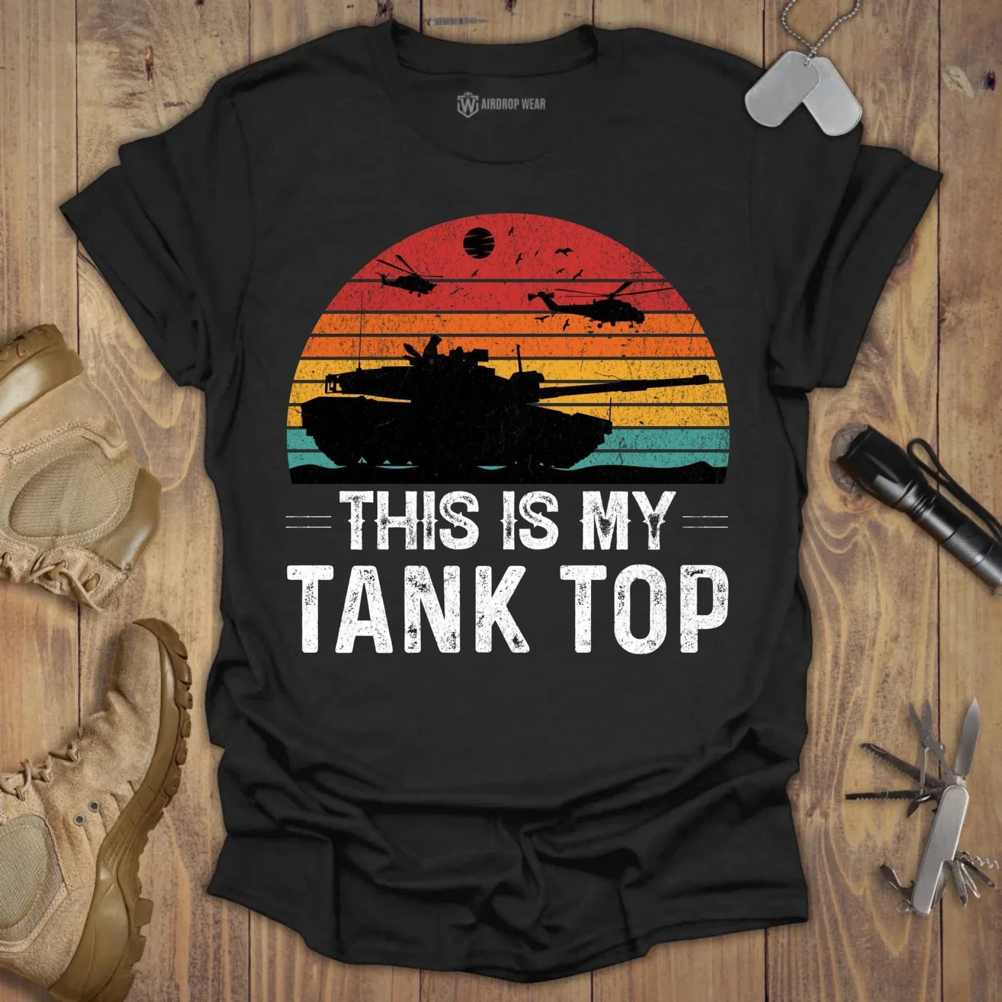 This Is My Tank Top T-shirt Black