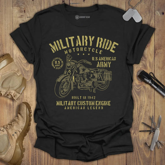 Motorcycle Ride T-shirt Black