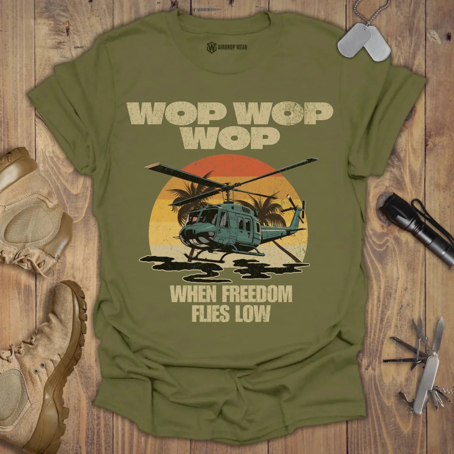 UH-1 Huey T-shirt Military Green