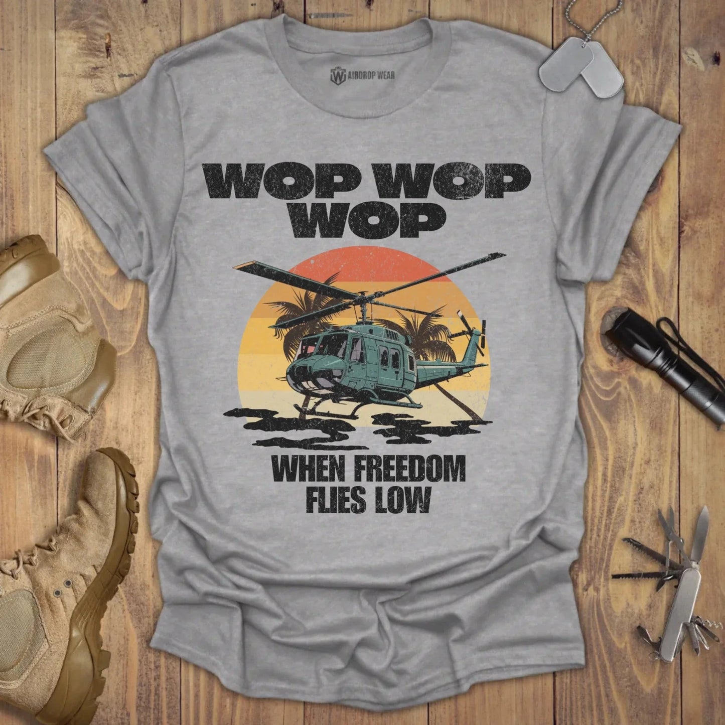 UH-1 Huey T-shirt Sport Grey