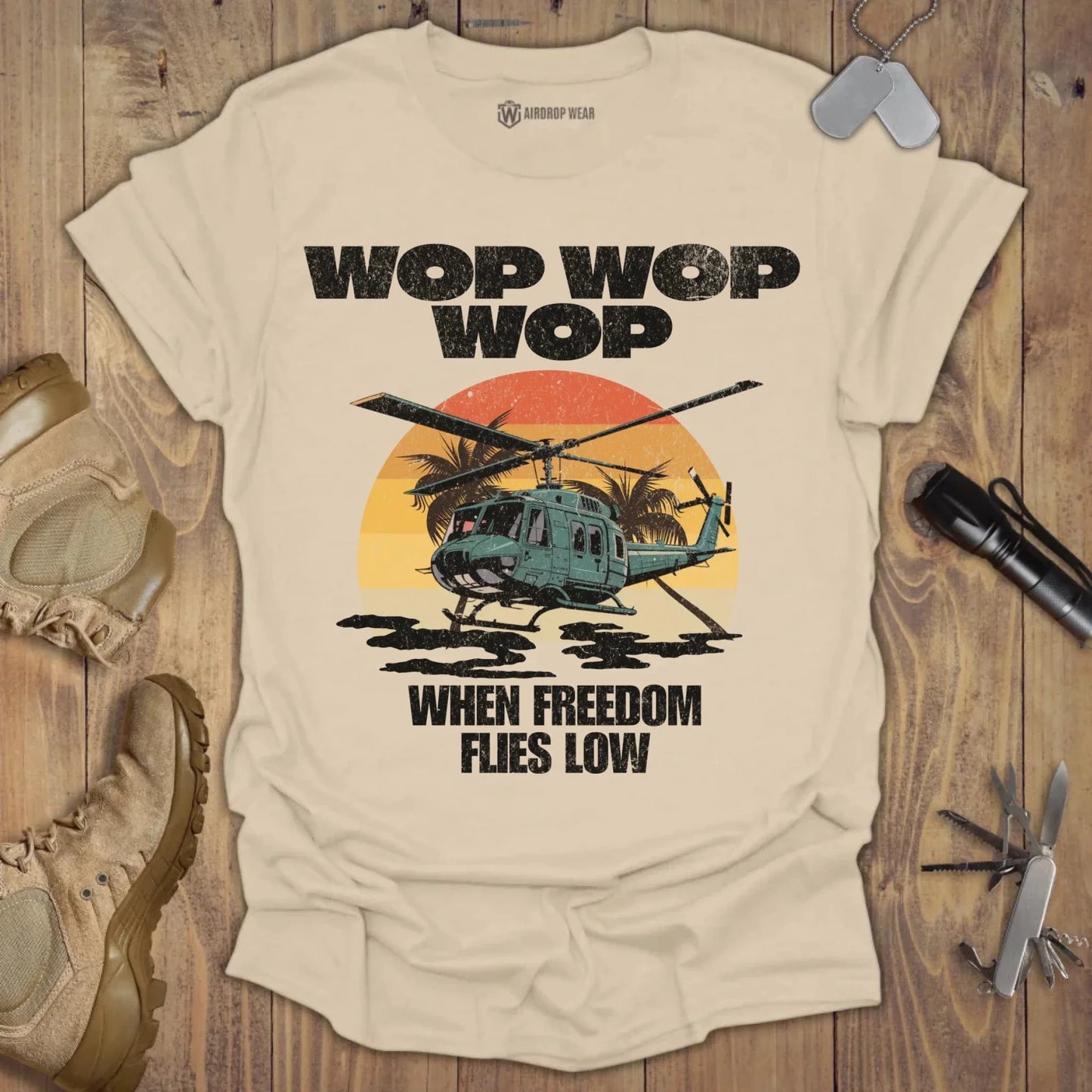 UH-1 Huey T-shirt Sand