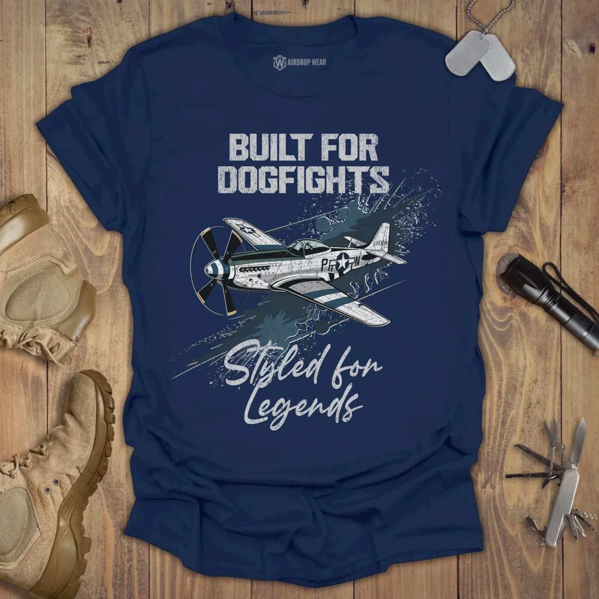 P-51 Mustang T-shirt Navy