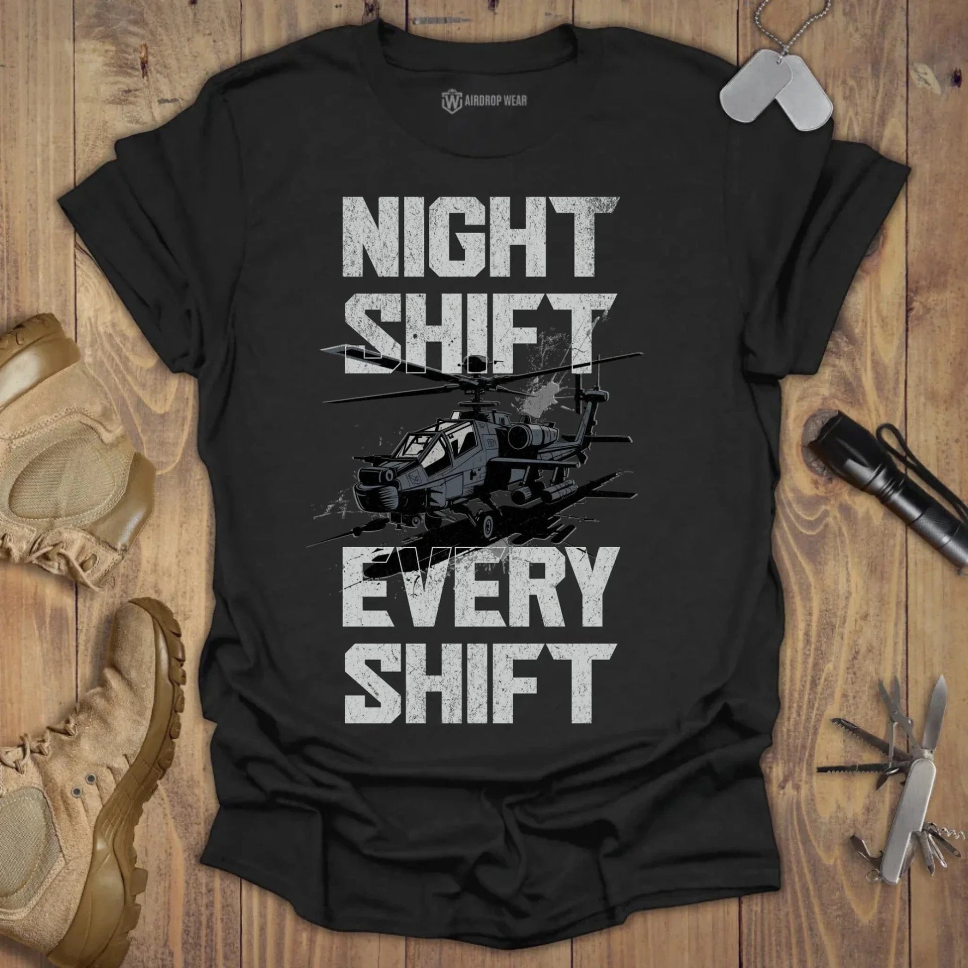 AH-64 Apache T-shirt Black