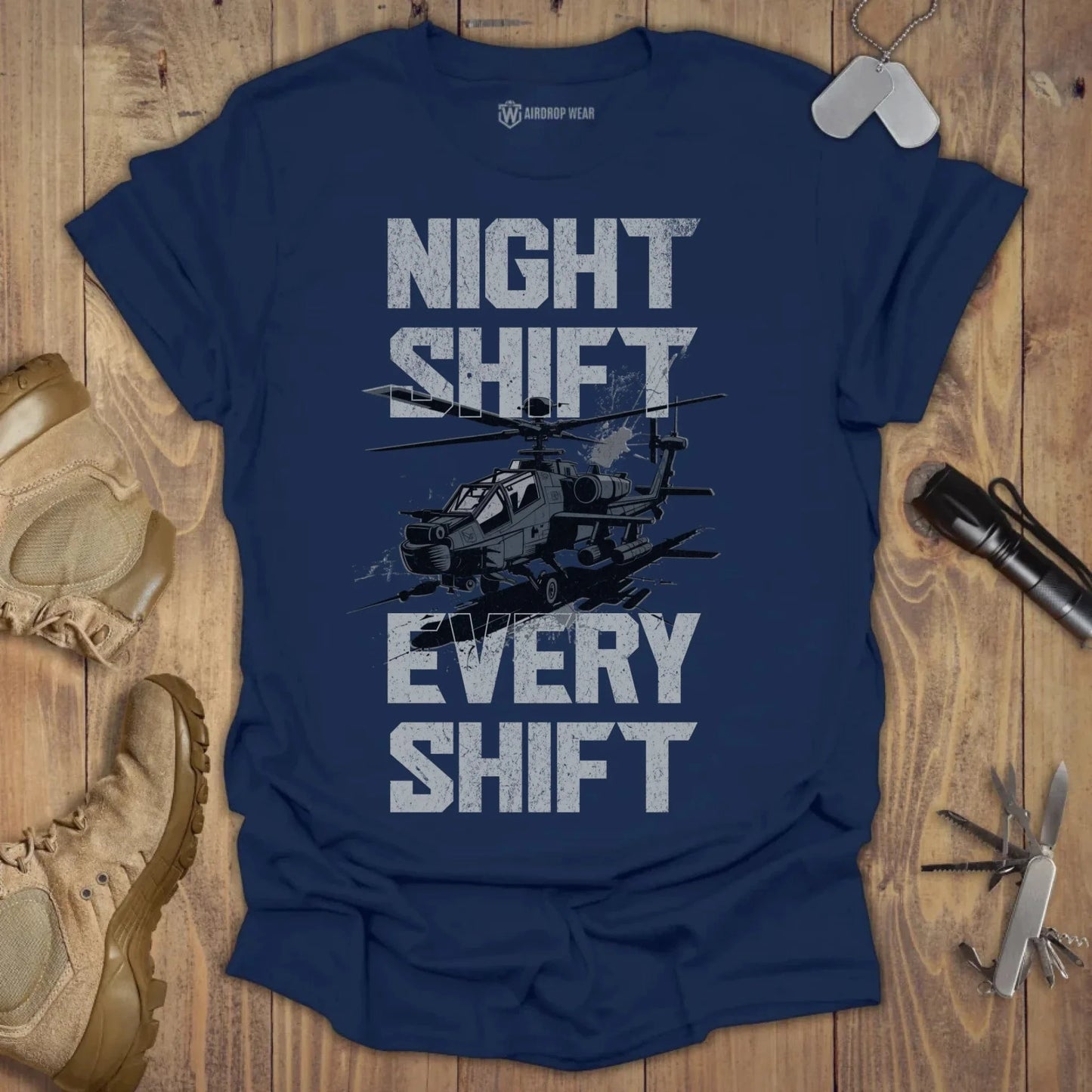 AH-64 Apache T-shirt Navy