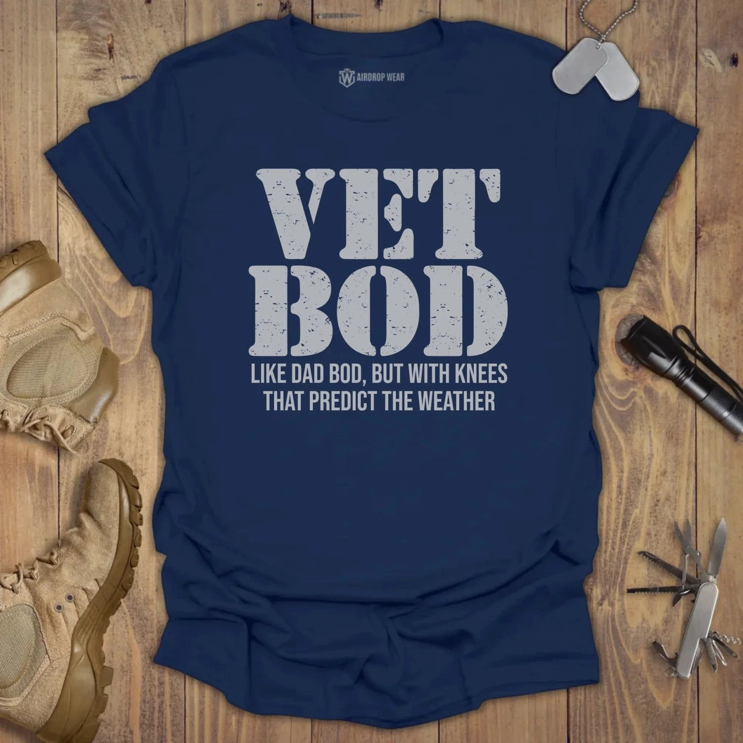 Vet Bod Predict Weather T-shirt Navy