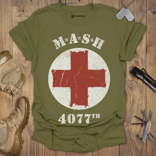 MASH 4077th T-shirt Military Green