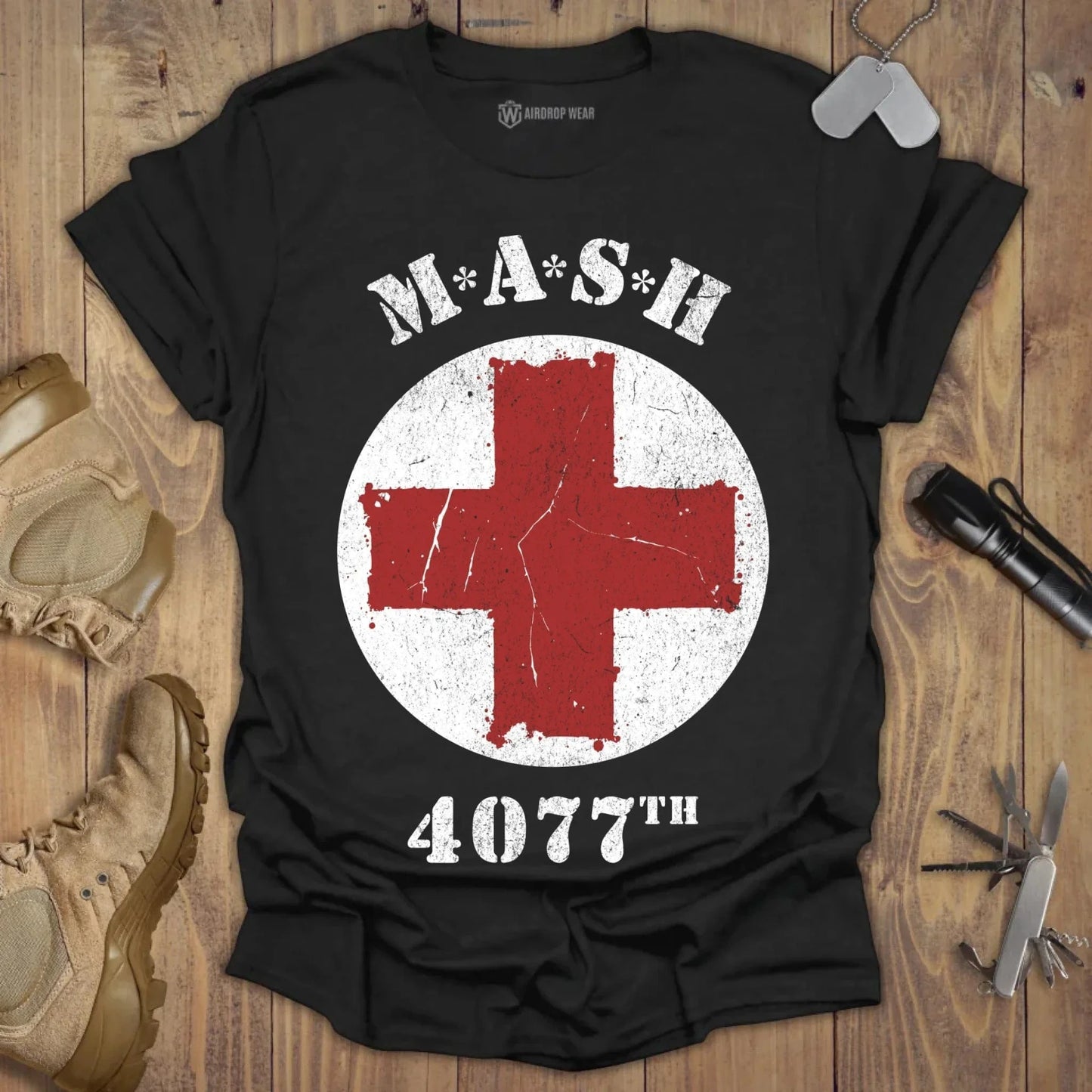 MASH 4077th T-shirt Black