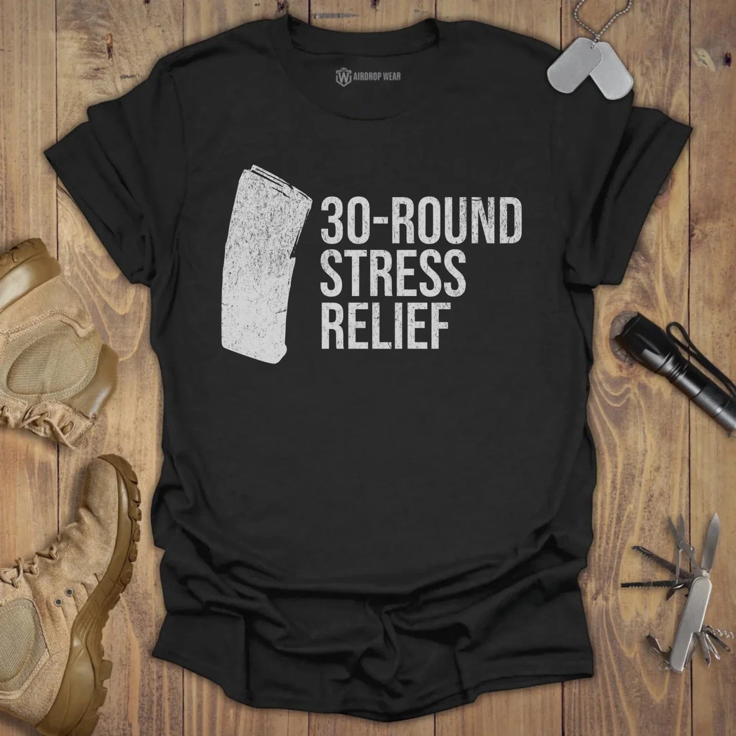 Stress Relief T-shirt Black