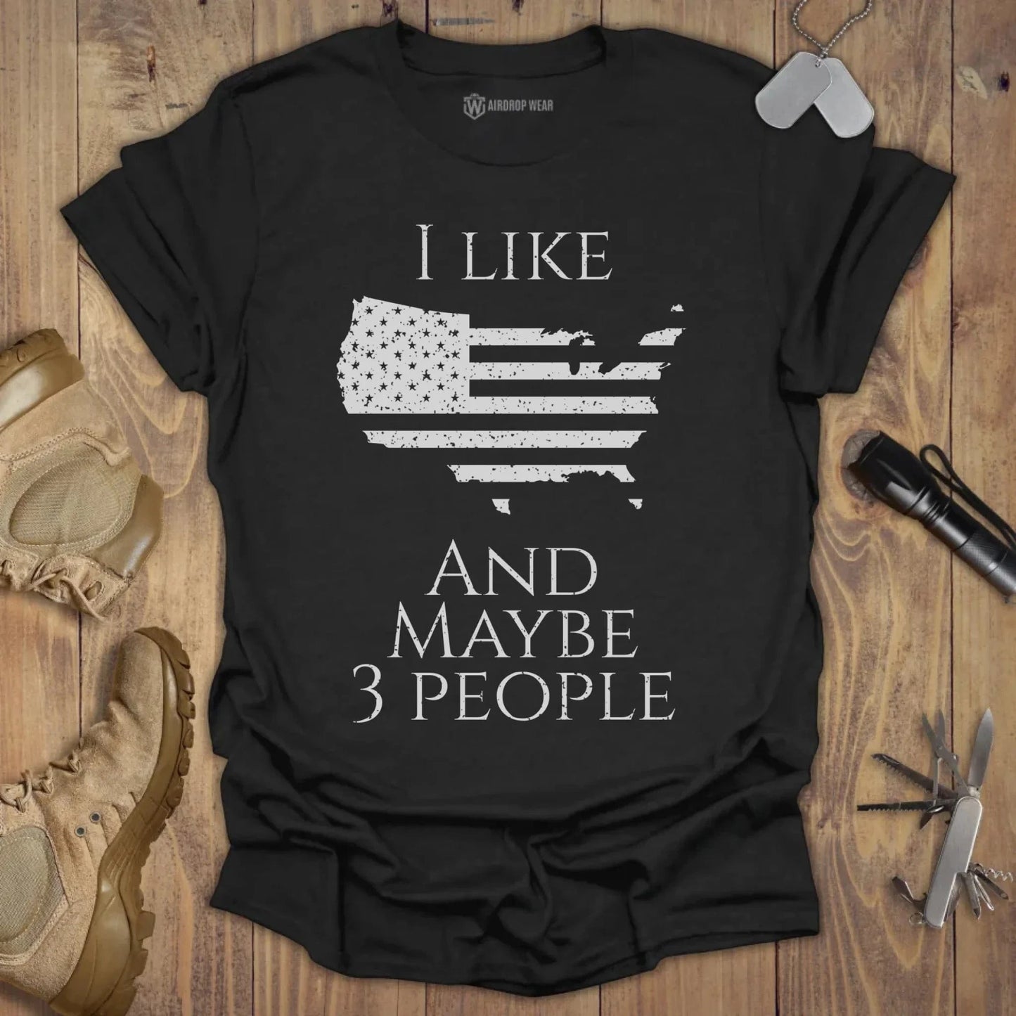 I Like America T-shirt Black