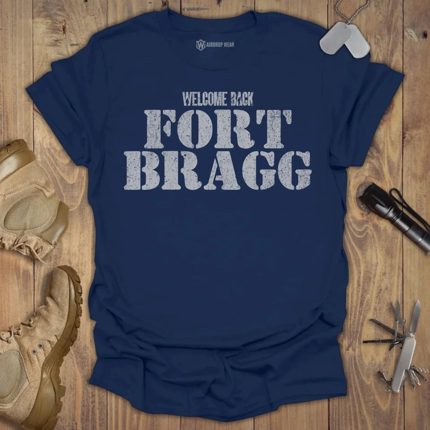 Welcome Back Fort Bragg T-shirt Navy