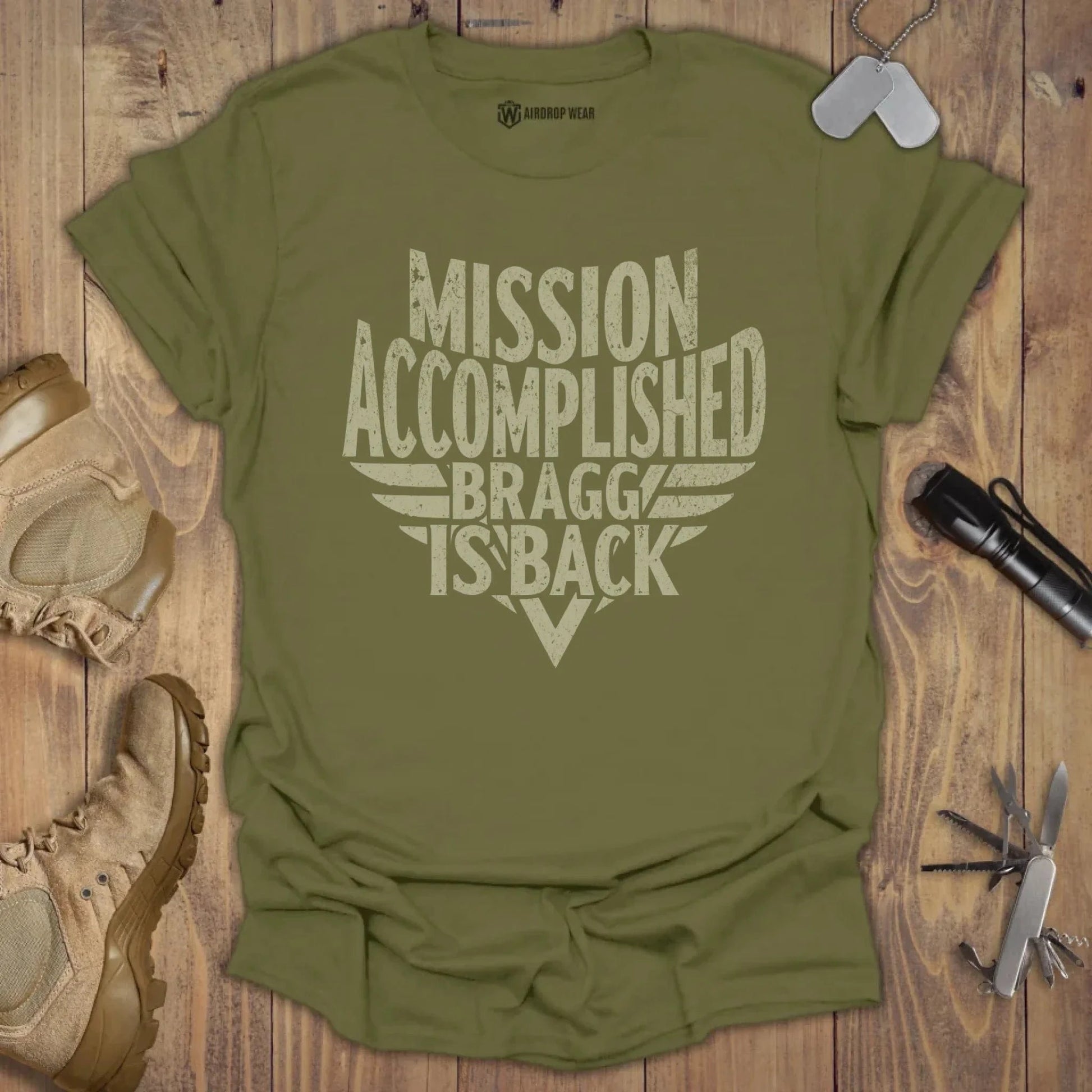 Bragg Is Back T-shirt Military Green