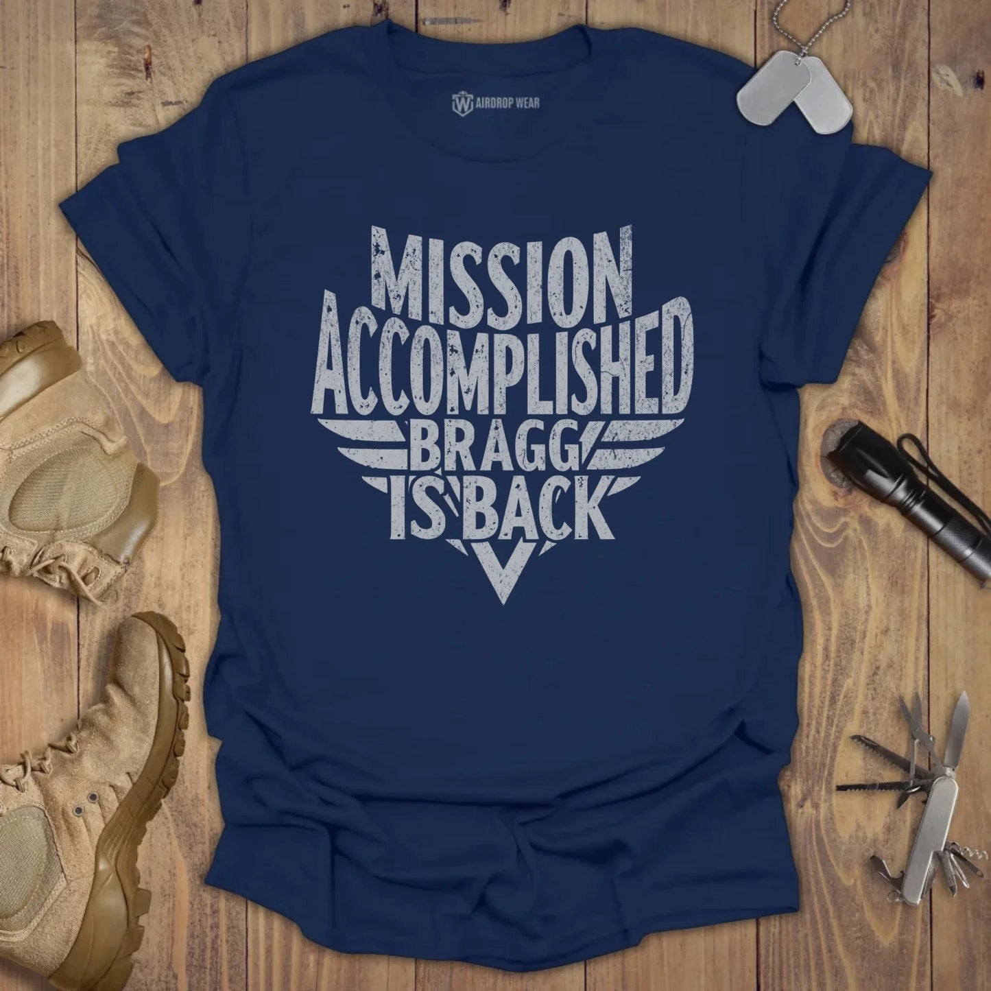 Bragg Is Back T-shirt Navy