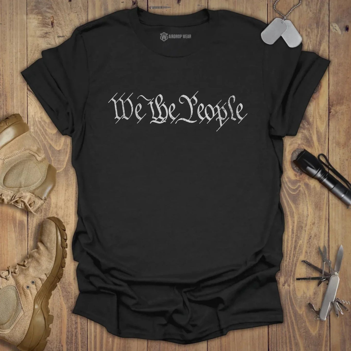 We The People T-shirt Black
