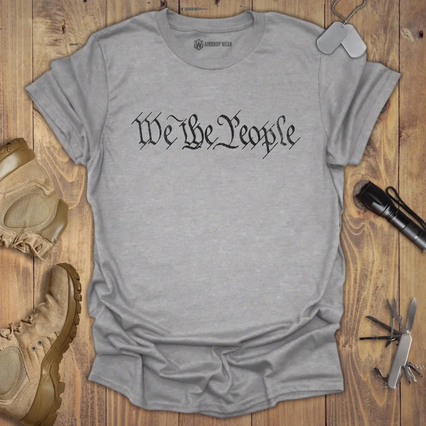 We The People T-shirt Sport Grey