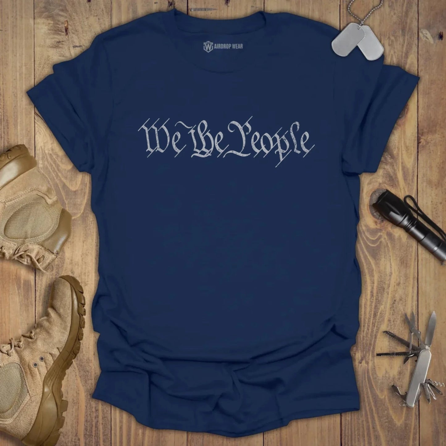 We The People T-shirt Navy