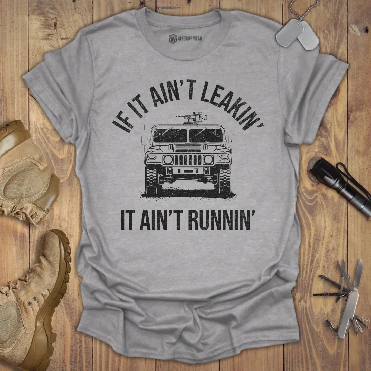 Humvee T-shirt Sport Grey