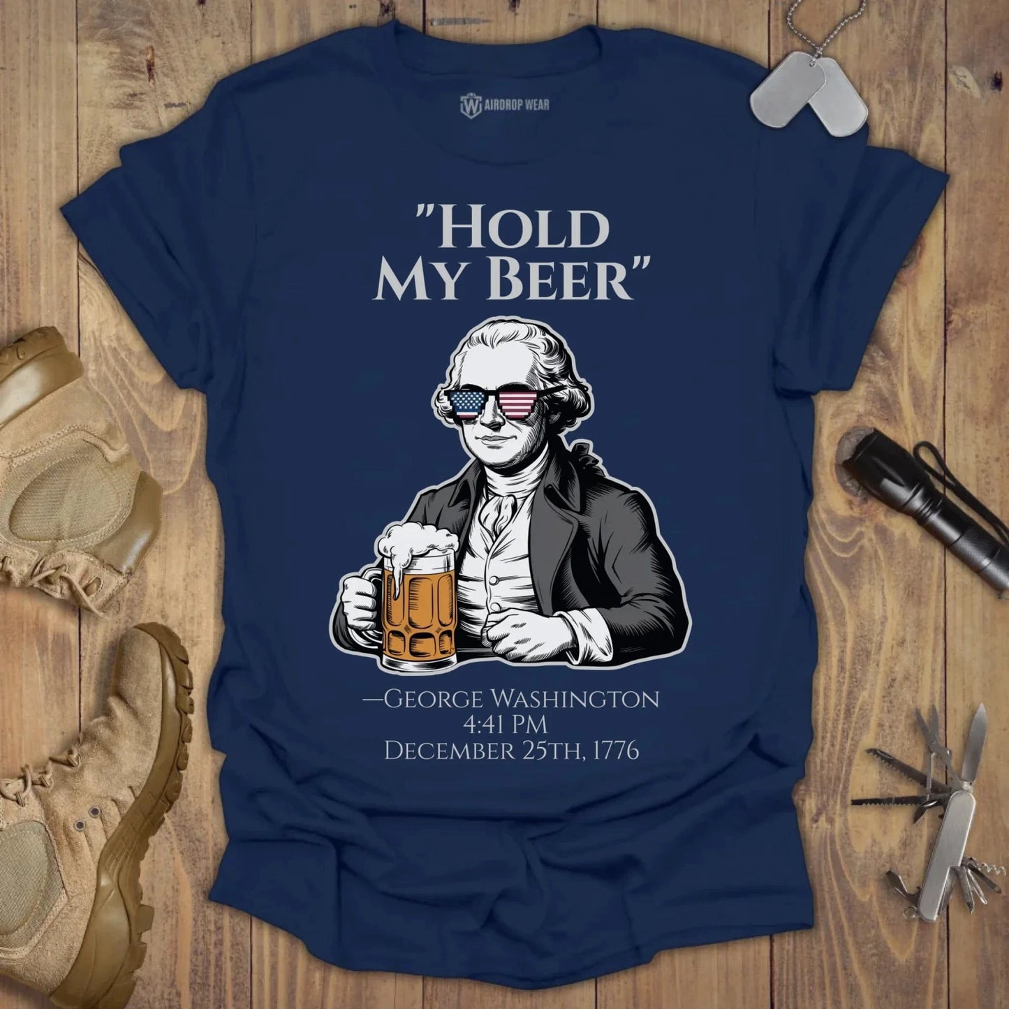 Hold My Beer T-shirt Navy