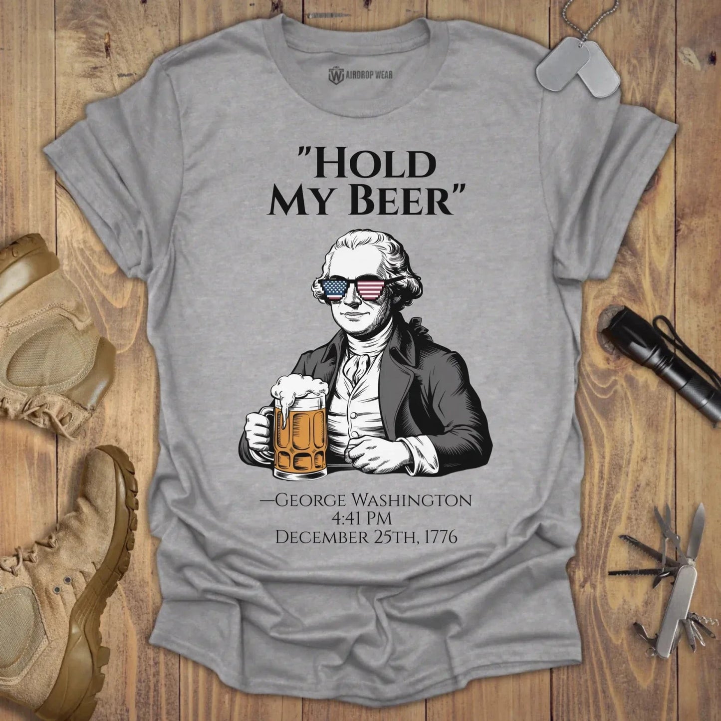 Hold My Beer T-shirt Sport Grey