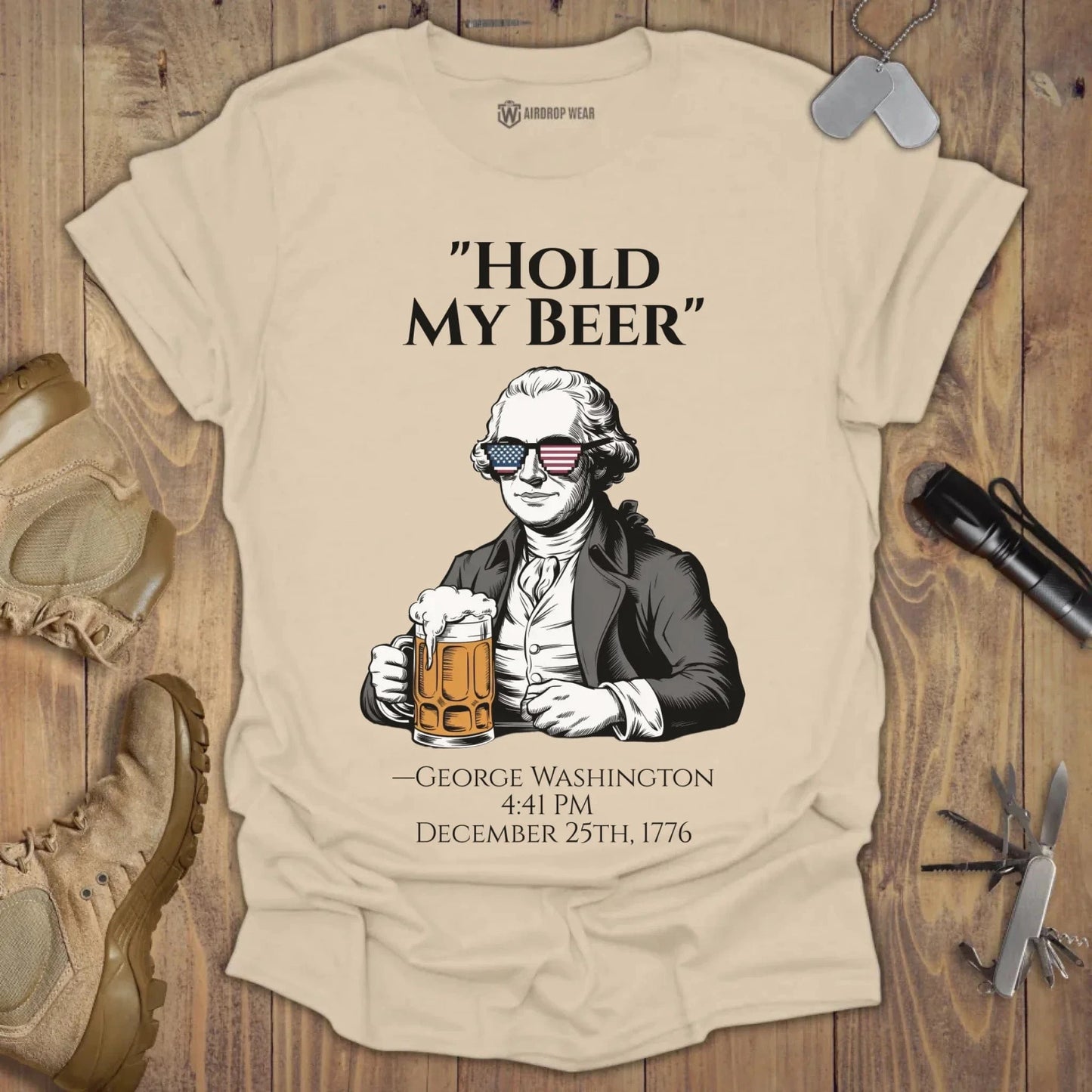 Hold My Beer T-shirt Sand