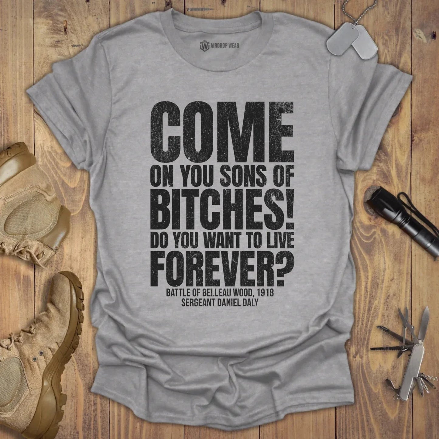 Come On T-shirt Sport Grey