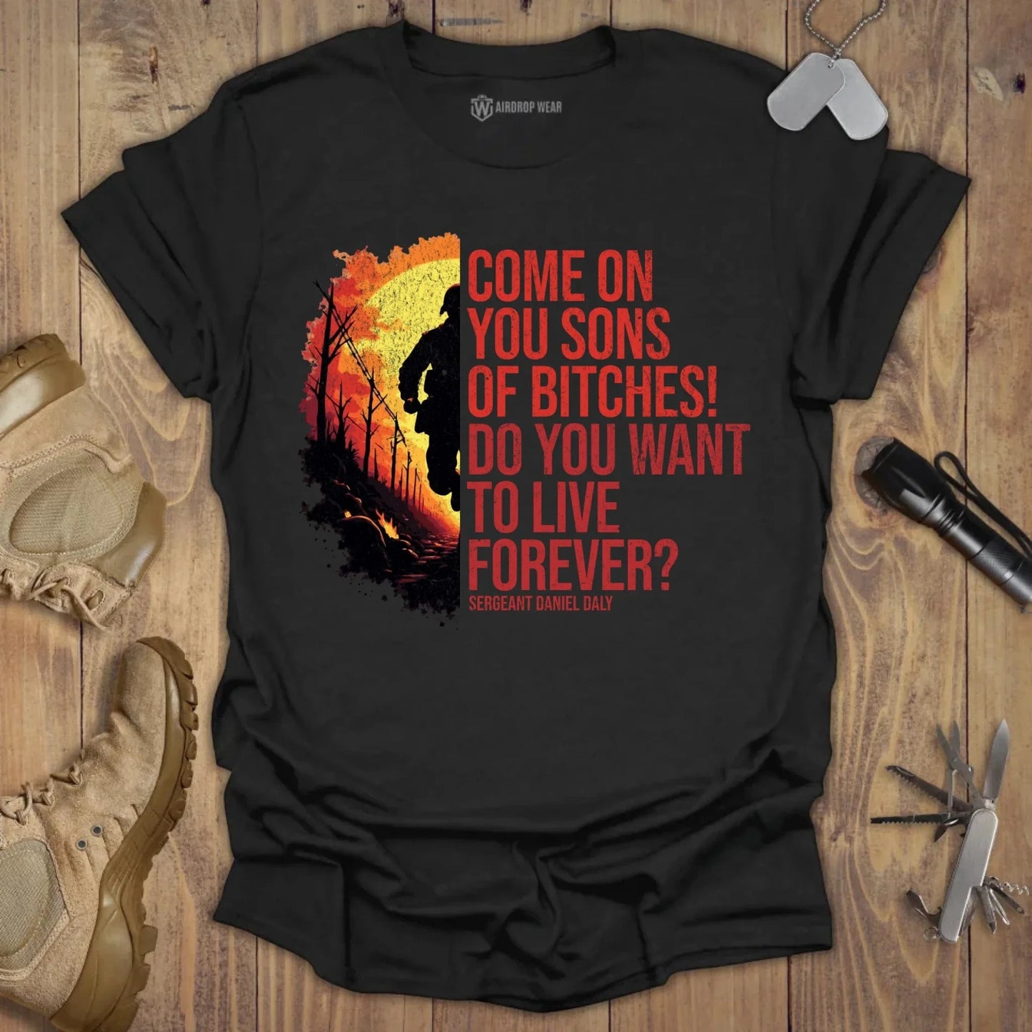 Come On You Sons Of Bitches T-shirt Black