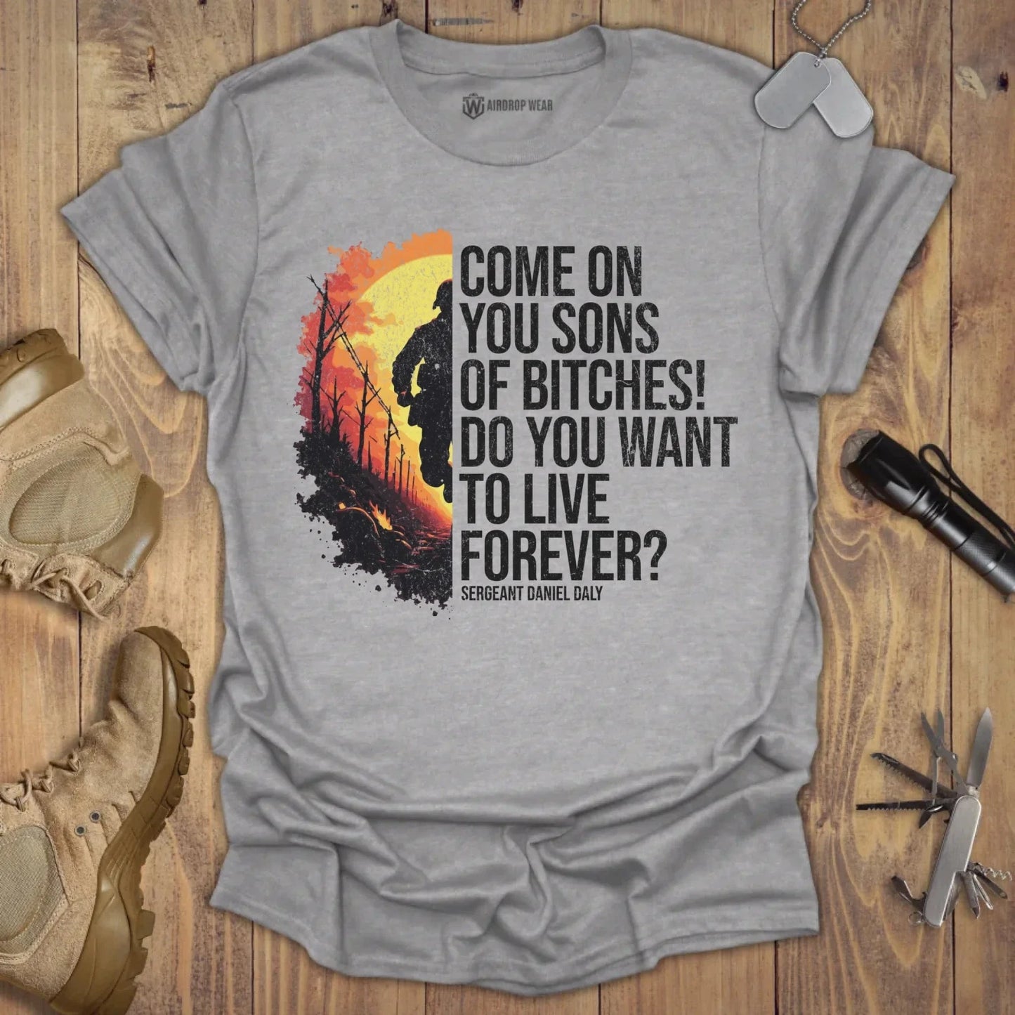 Come On You Sons Of Bitches T-shirt Sport Grey