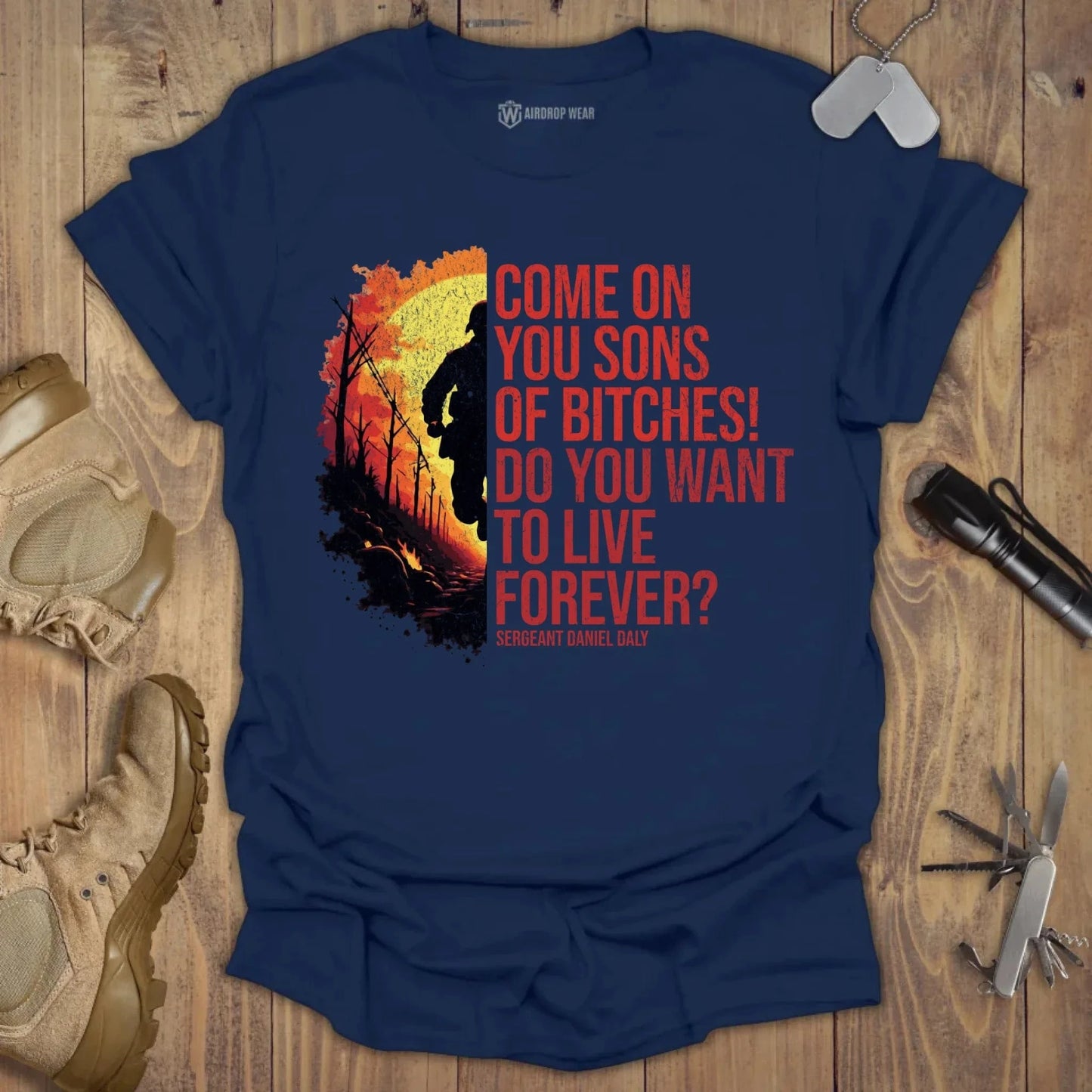 Come On You Sons Of Bitches T-shirt Navy